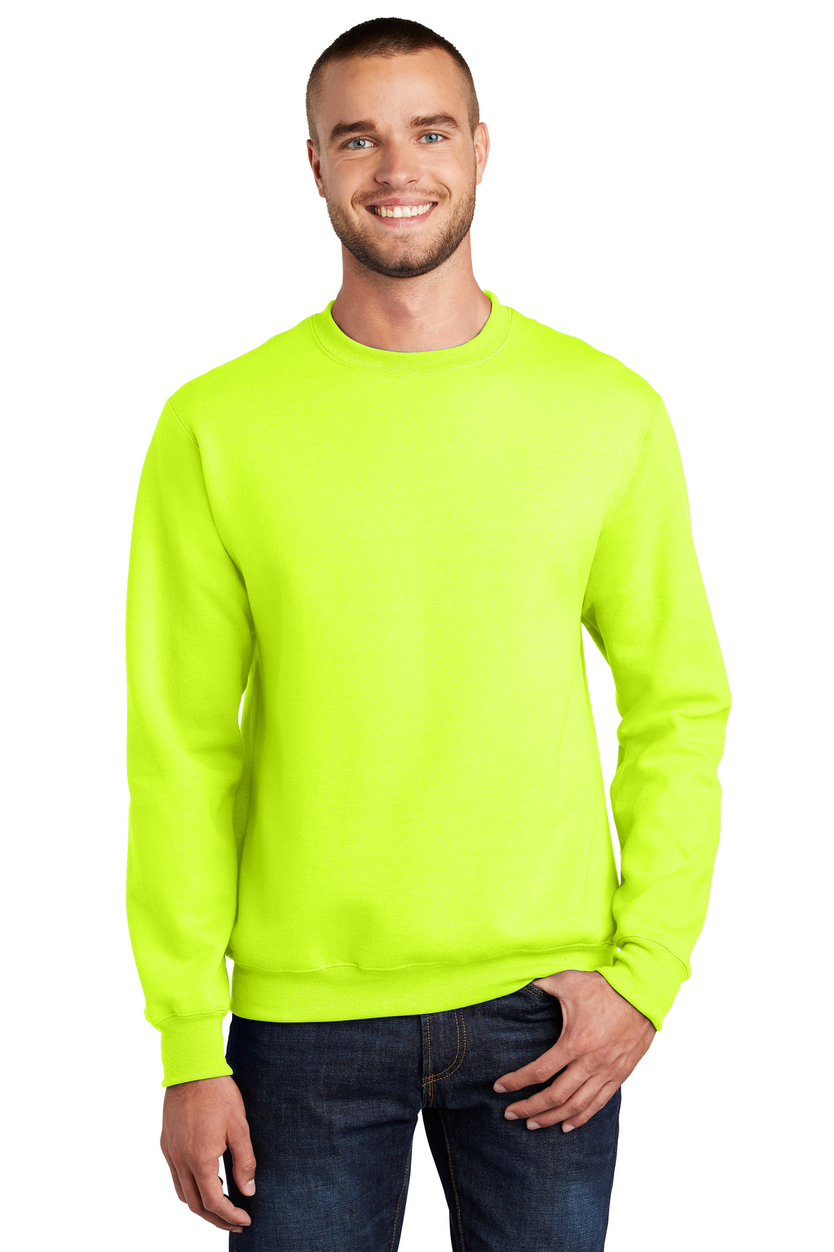 Port & Company® Essential Fleece Crewneck Sweatshirt, custom hoodie or sweatshirt with logo imprint 5