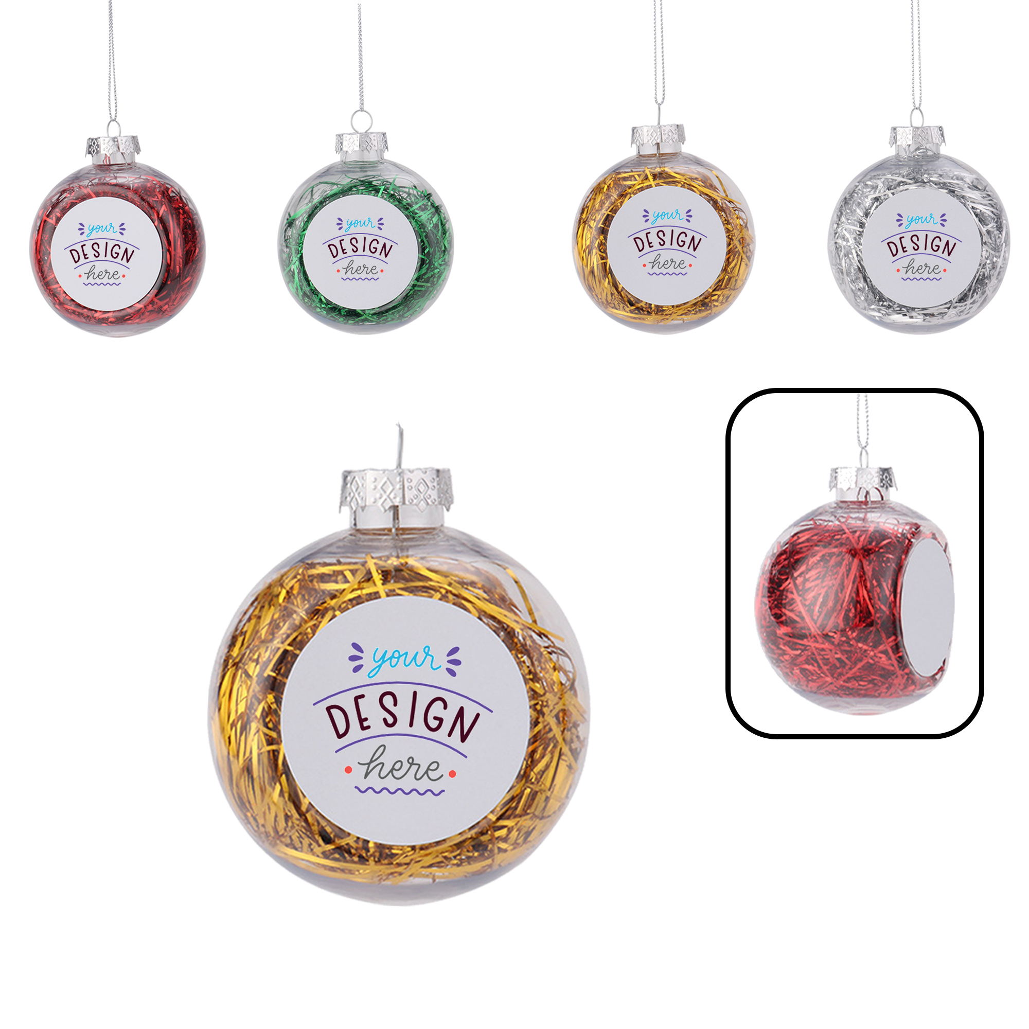 MOQ 20 PCS Custom Christmas Ball Ornaments 1