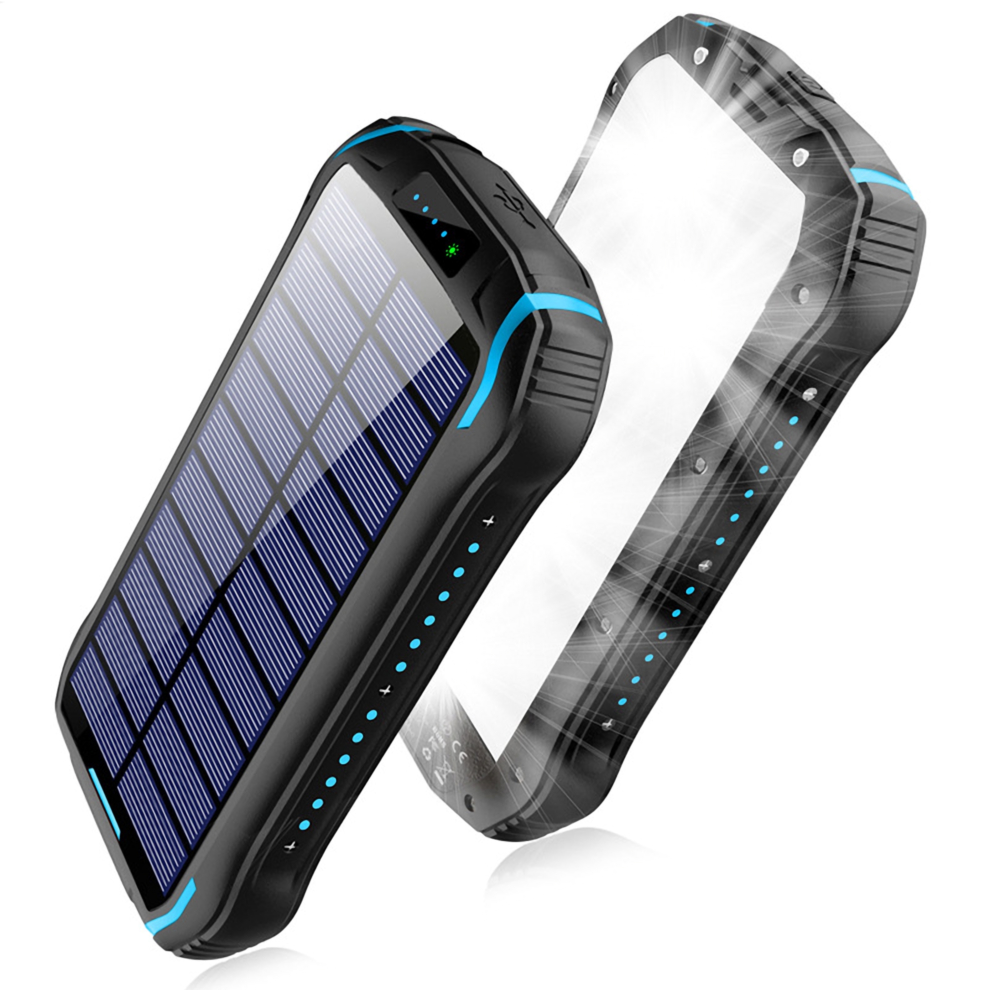 20000mAh Solar Power Bank w/LED Flashlight 2