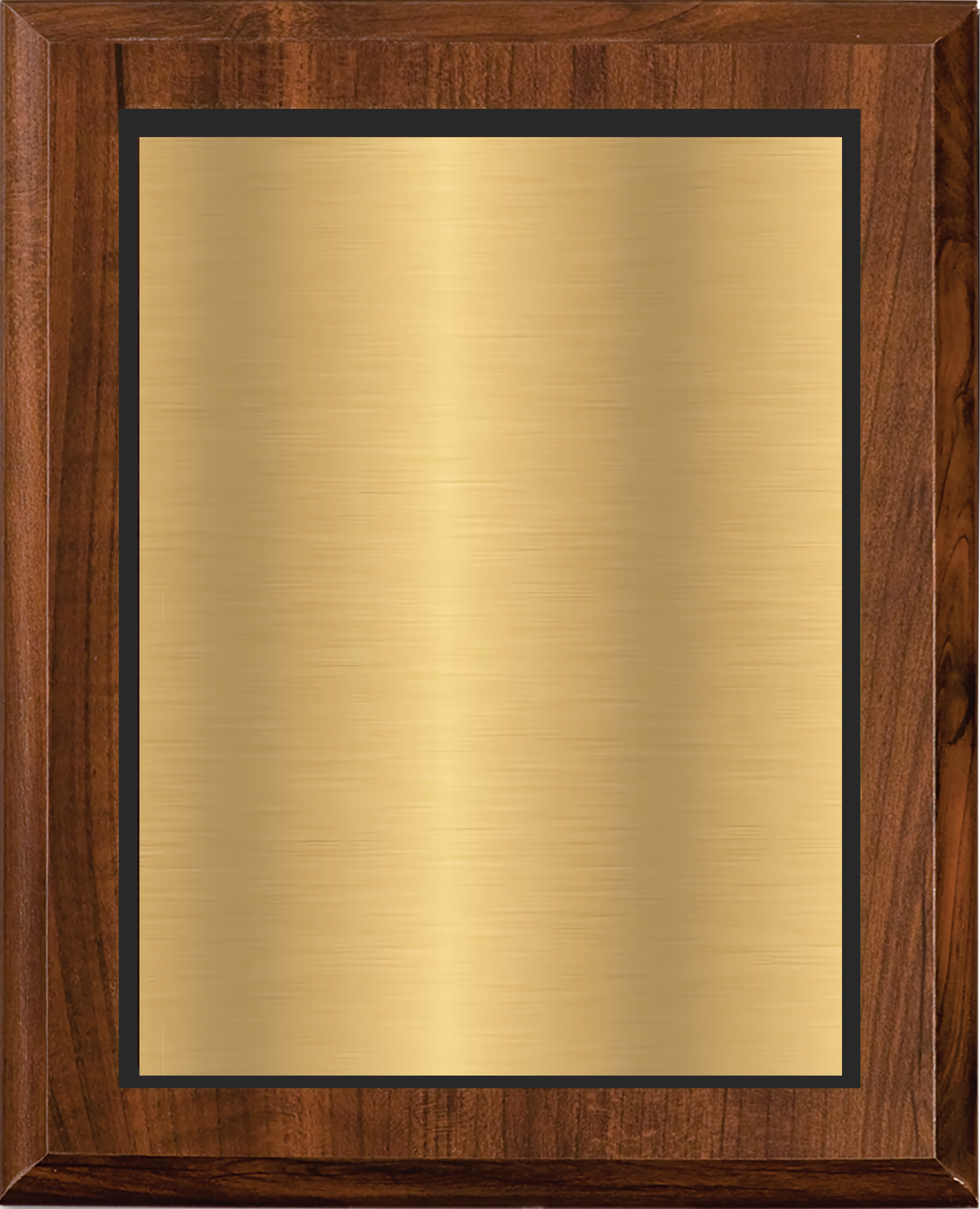 Cherry Finish Plaque w/ Double Engraved Plate 14