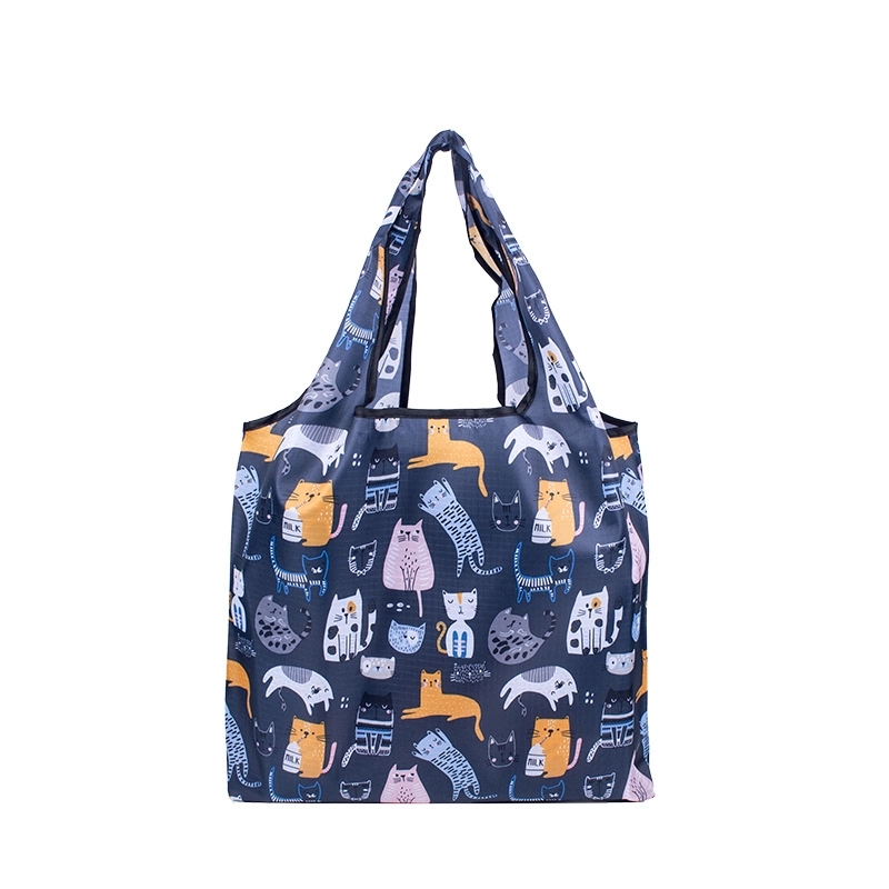 Custom 210D Rip-Stop T-Shirt Style Foldable Bag 6