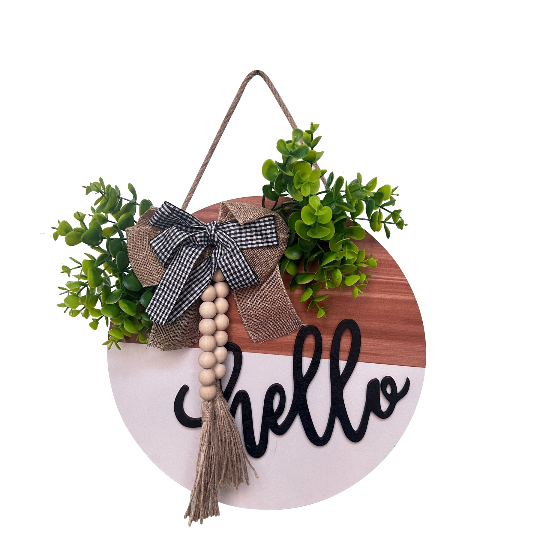 Wooden Decorative Pendant Festival Ornaments 5