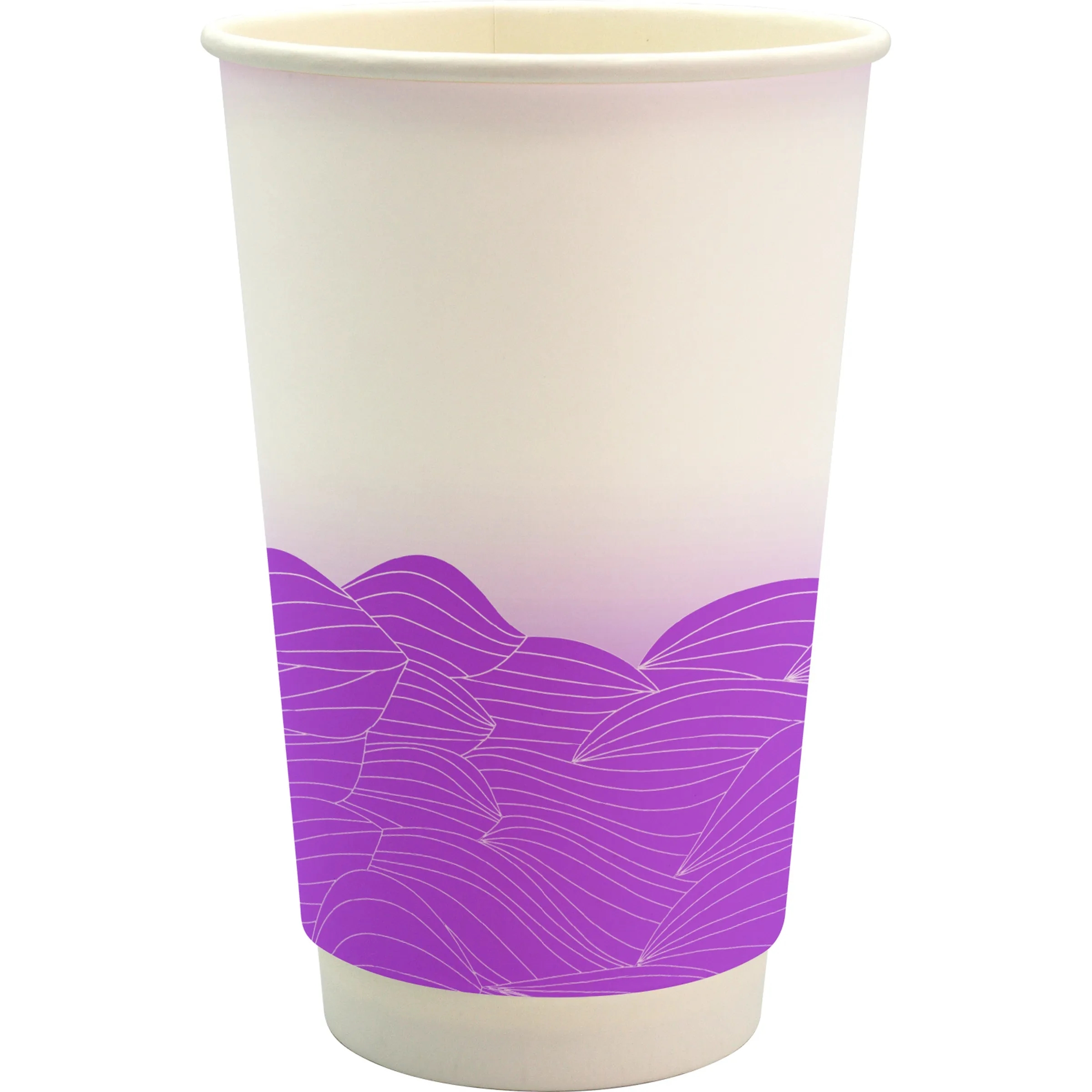 16 oz. Full Color Turbulent Waves Cube Paper Cup 15