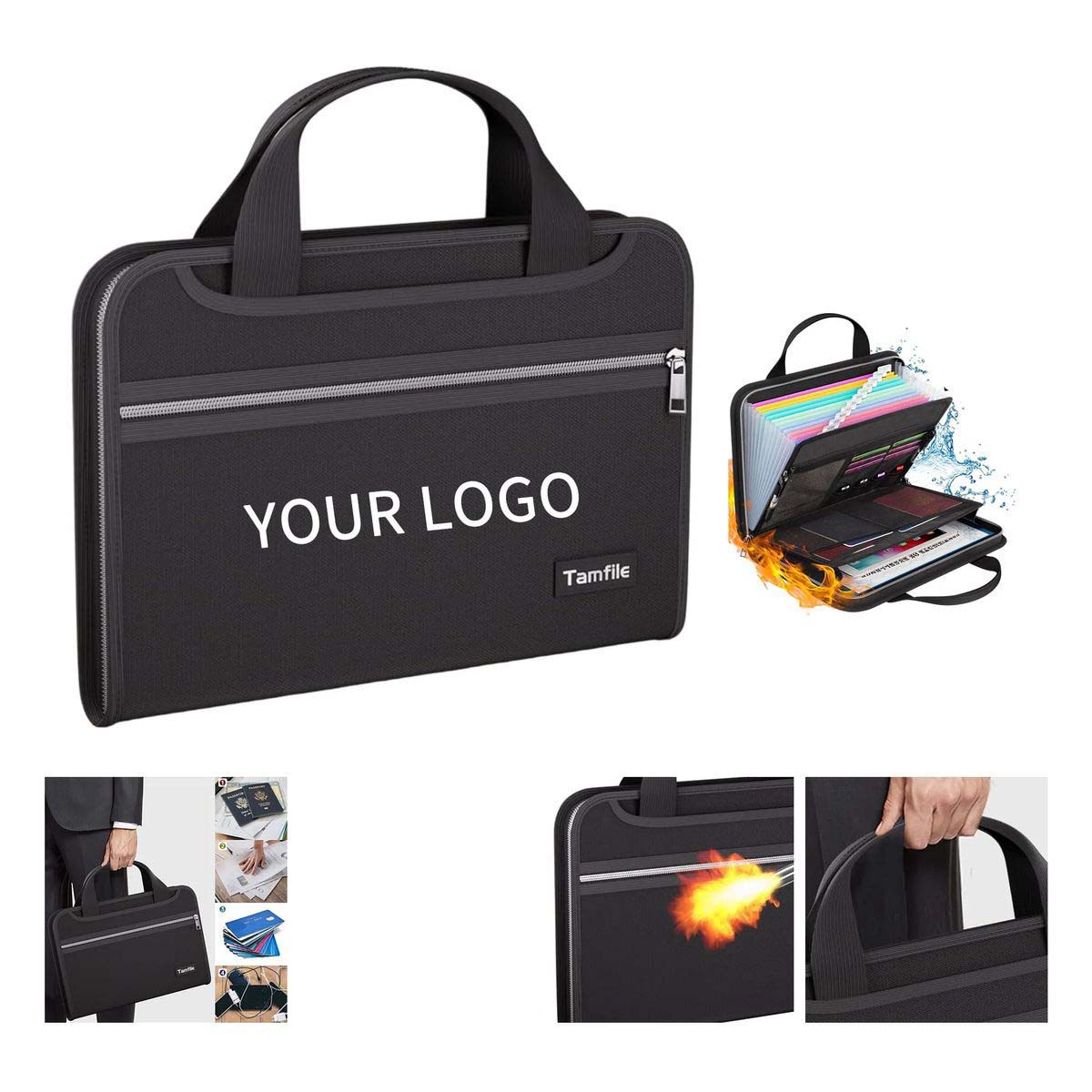 Portable Document Organizer with Fire Protection 4