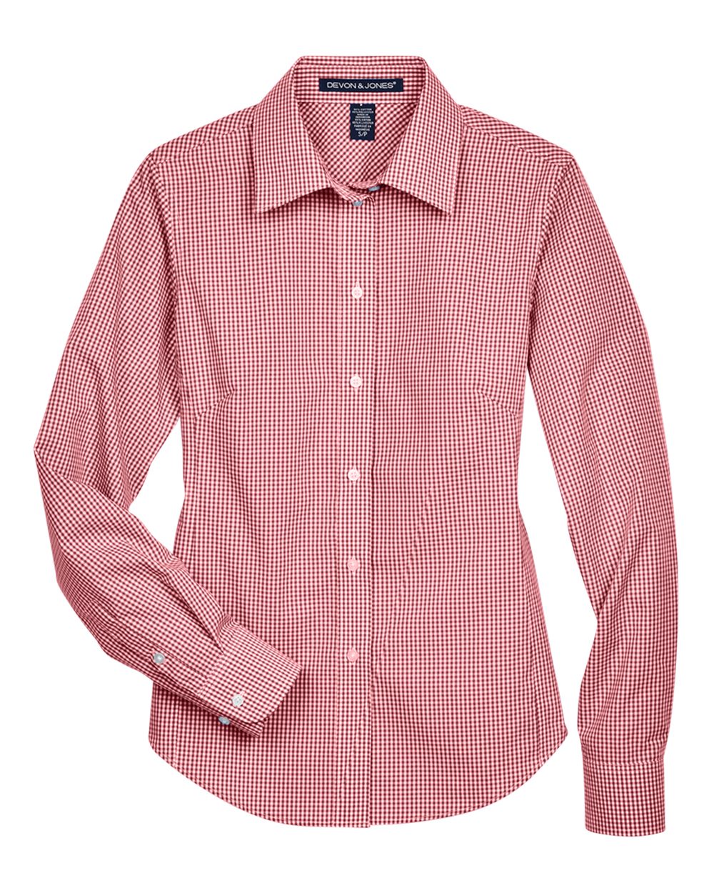 Women's Crown Collection® Gingham Check Woven Dress Shirt - D640W 28