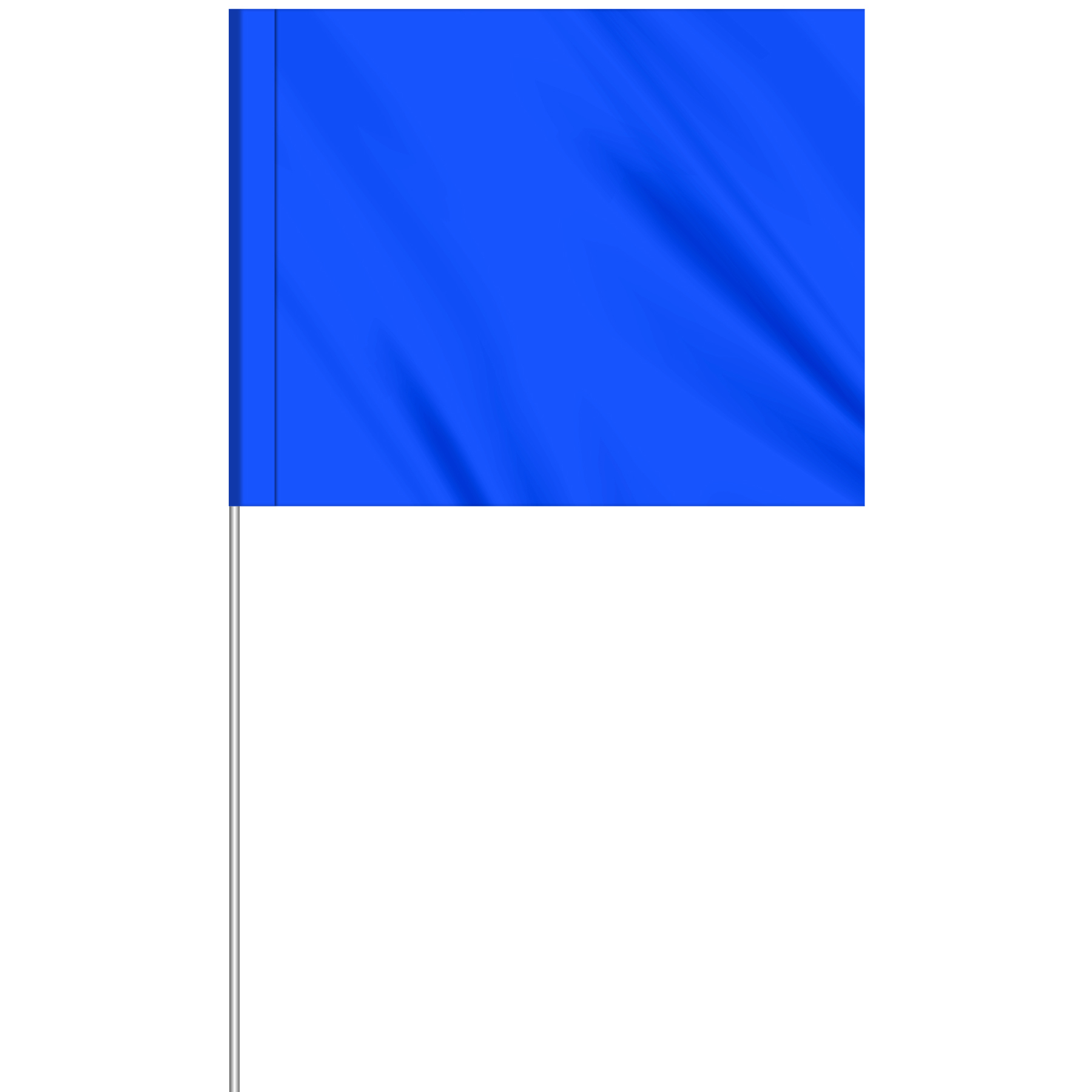 1-Color 4" x 5" Custom Vinyl Marking Flag w/ 18" Fiberglass Staff 23