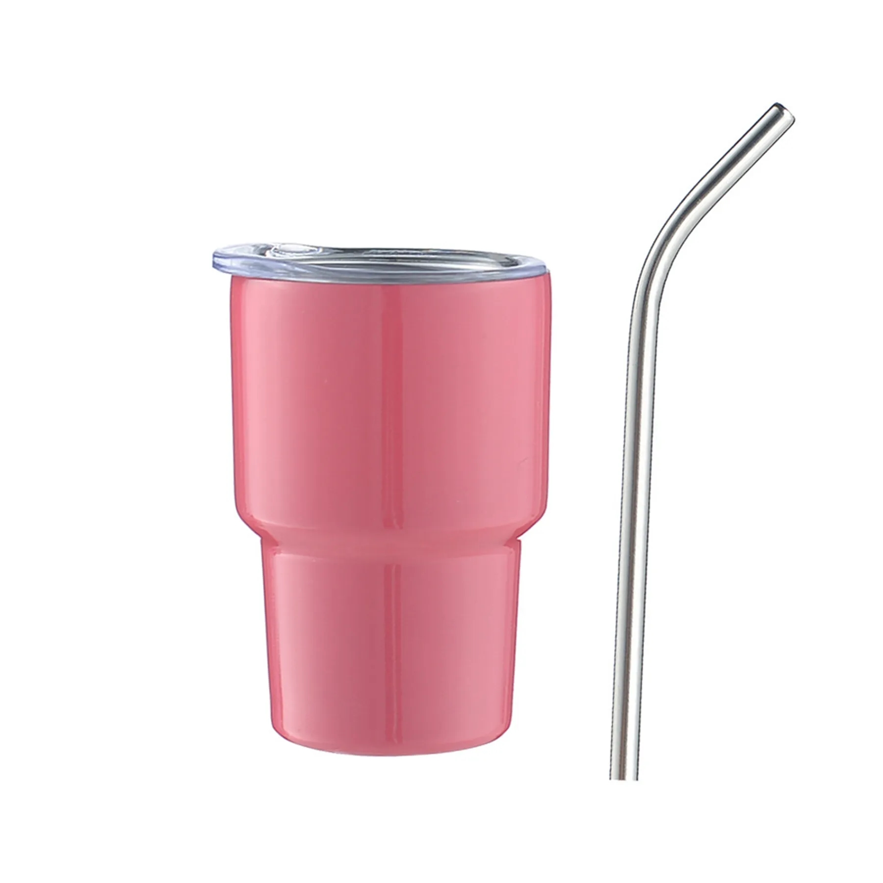 3 Oz. Stainless Steel Insulated Mini Shot Tumbler with Straw 5