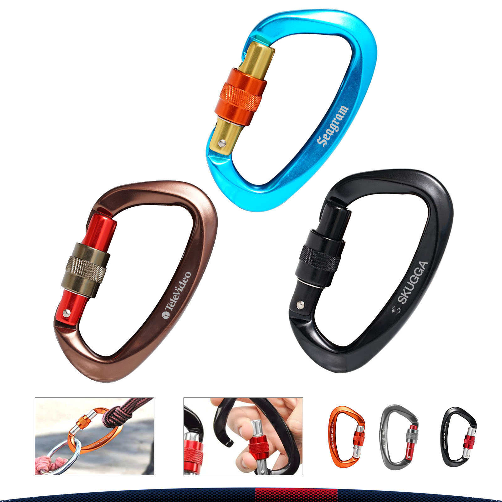 D-ring Alloy Carabiner 6
