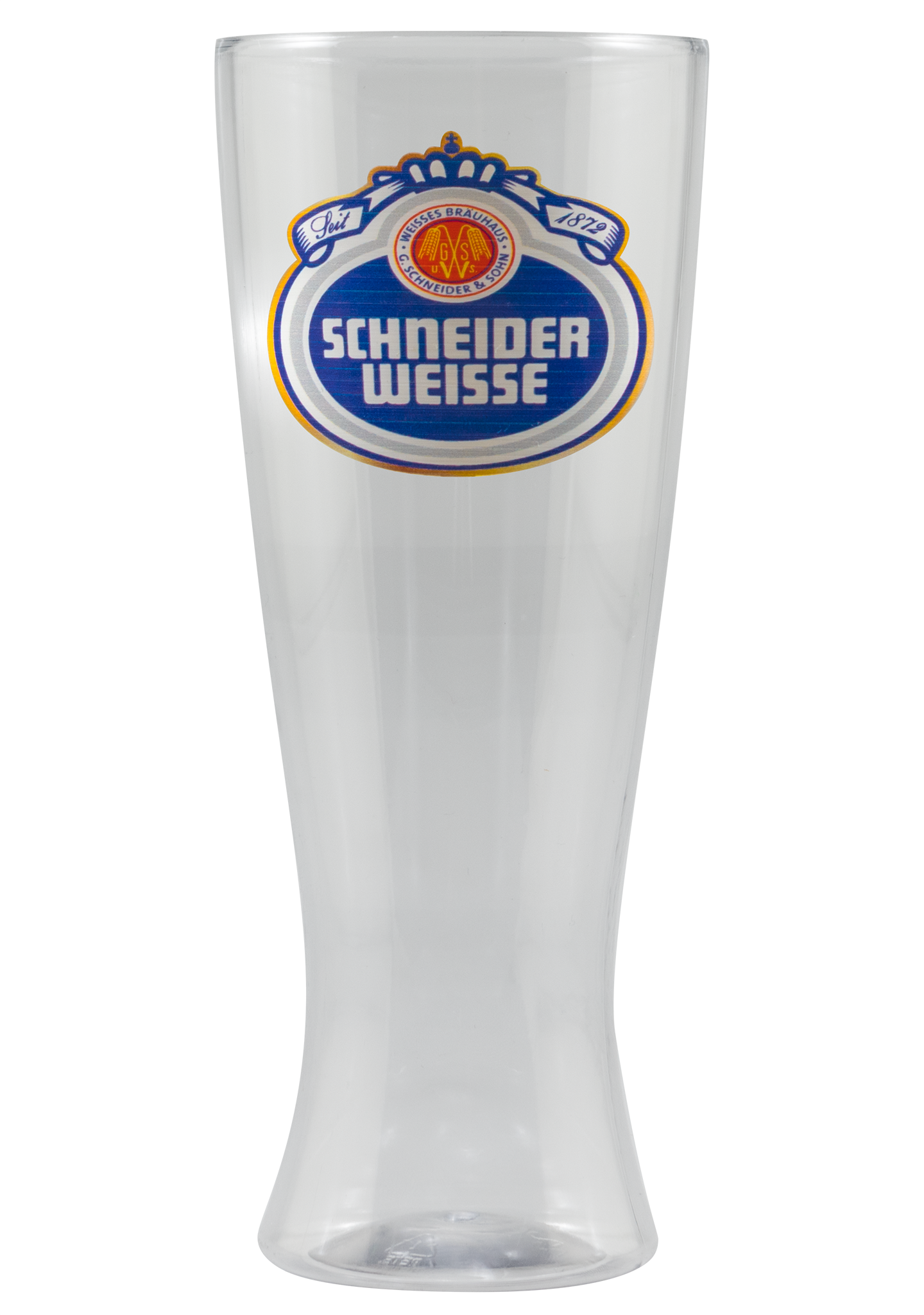12 oz Reserv Plastic Pilsner Glass Clear Digital Print 2