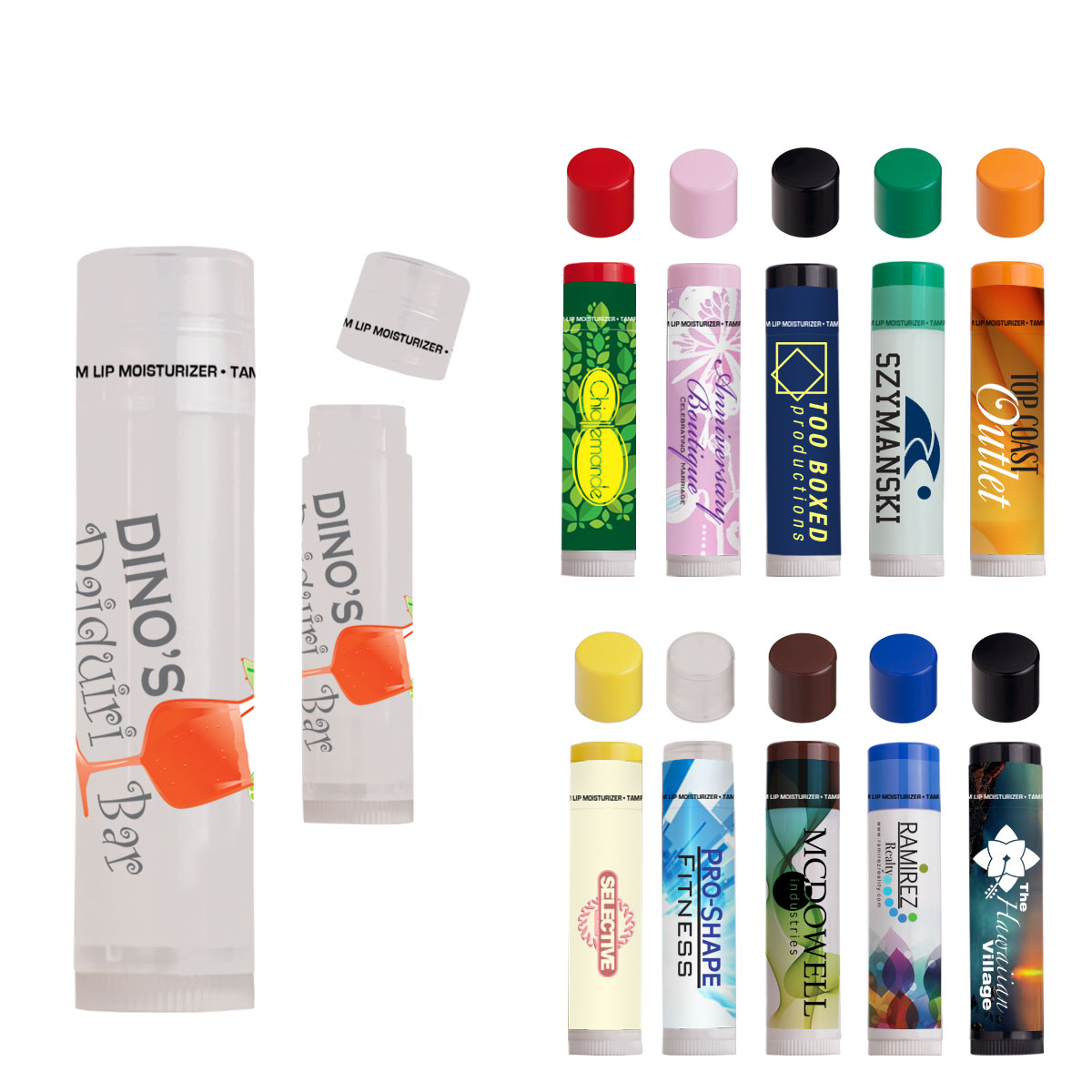 Lip Moisturizer Colors - All Natural USA Made 8