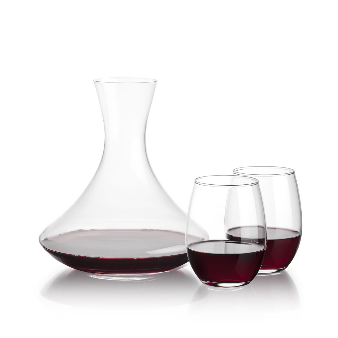 Senderwood Carafe & Stanford Stemless Wine 7