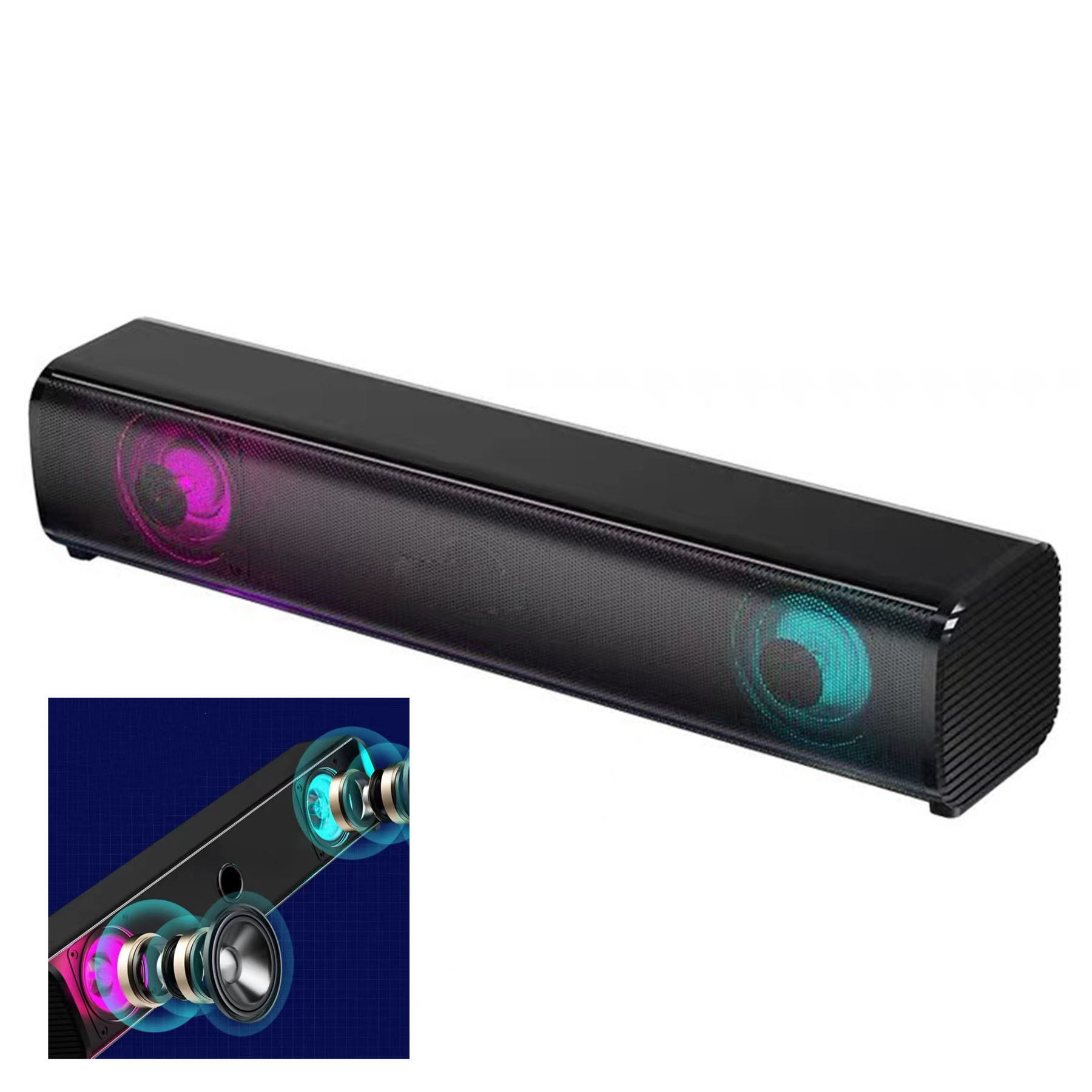 Wired USB-Powered PC Speakers