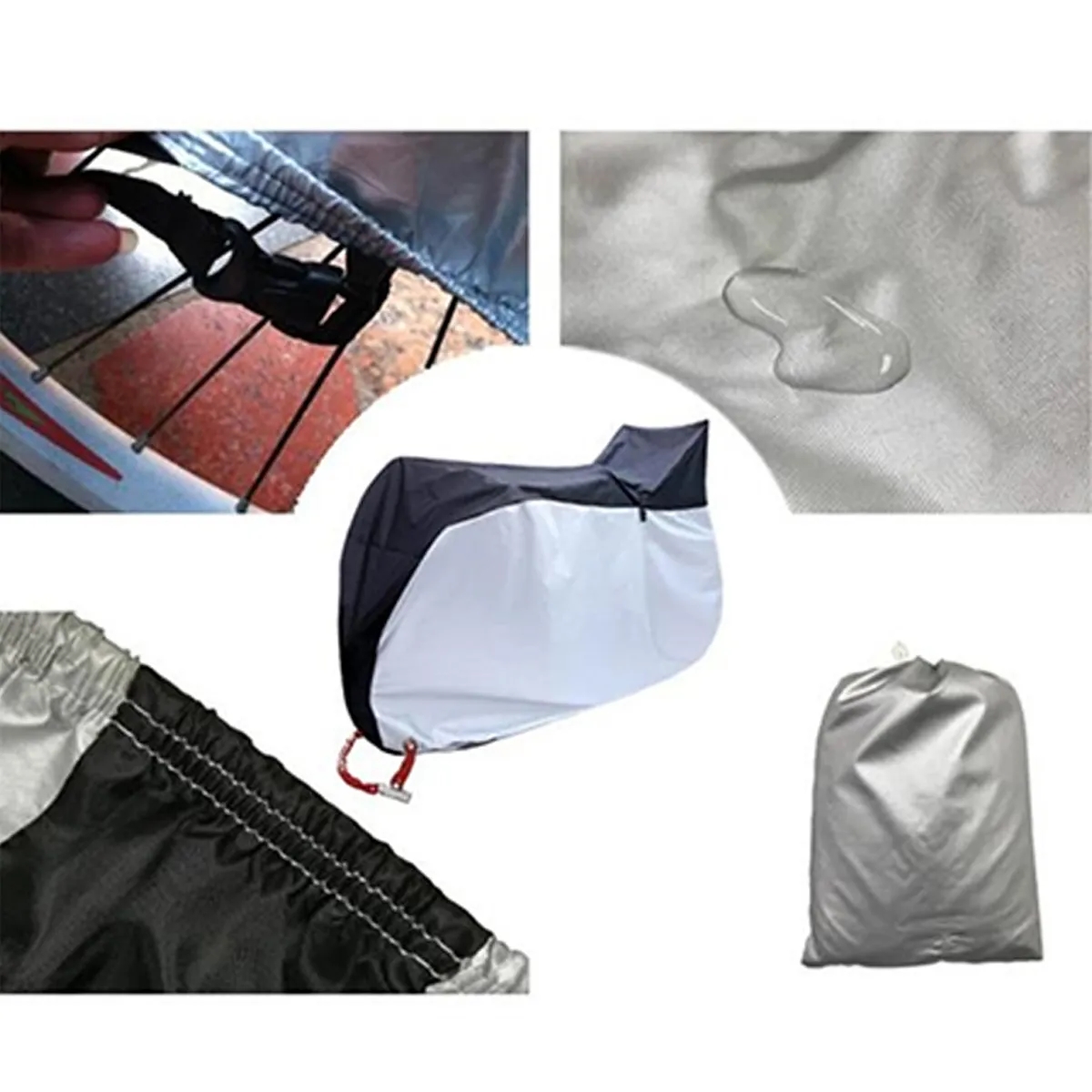 Sun UV Dustproof Waterproof Bike Cover With Lock Hole 1