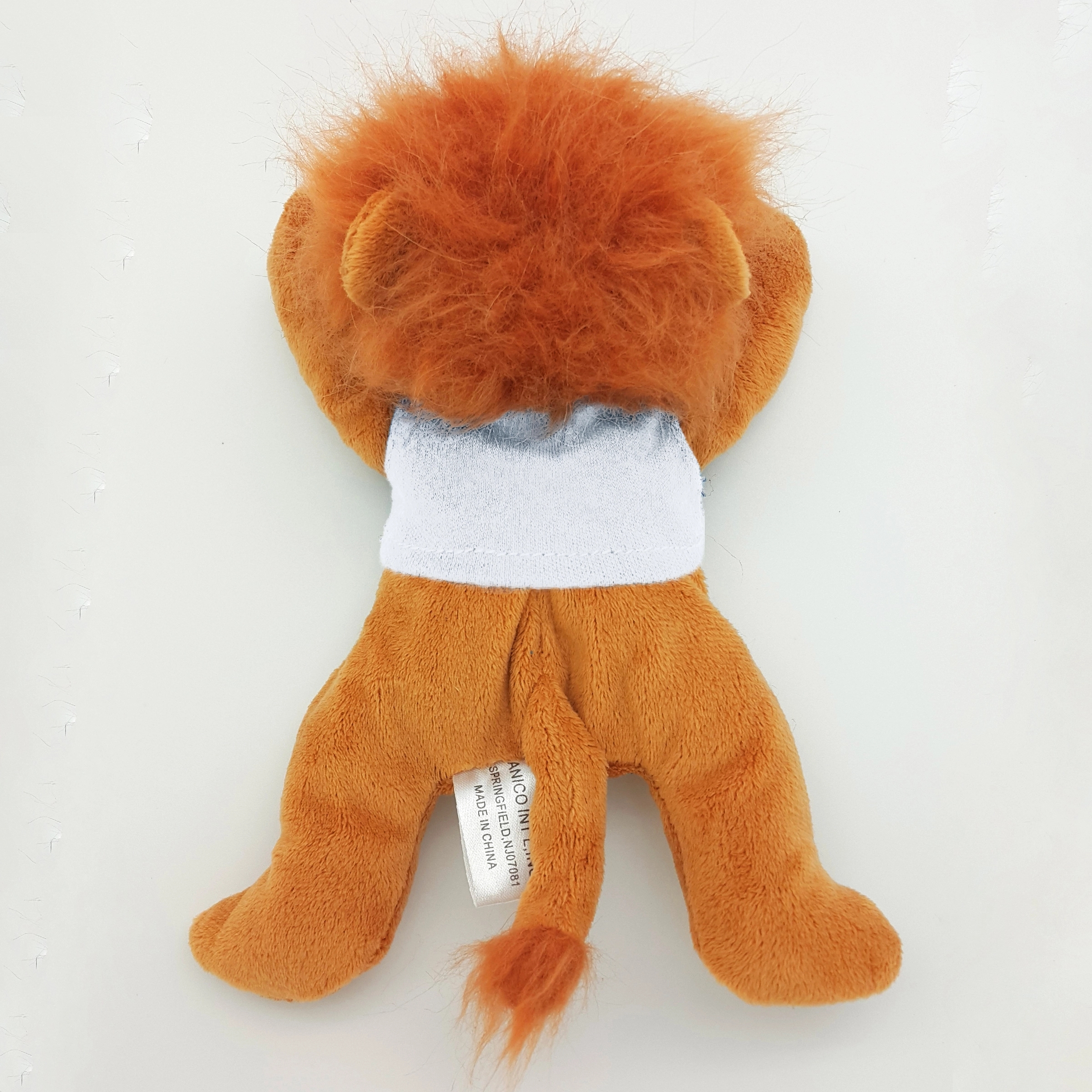 8" Laying Down Beanie Lion 4