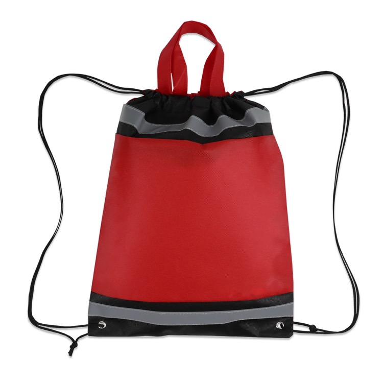 Reflective Non-Woven Drawstring Backpack 10