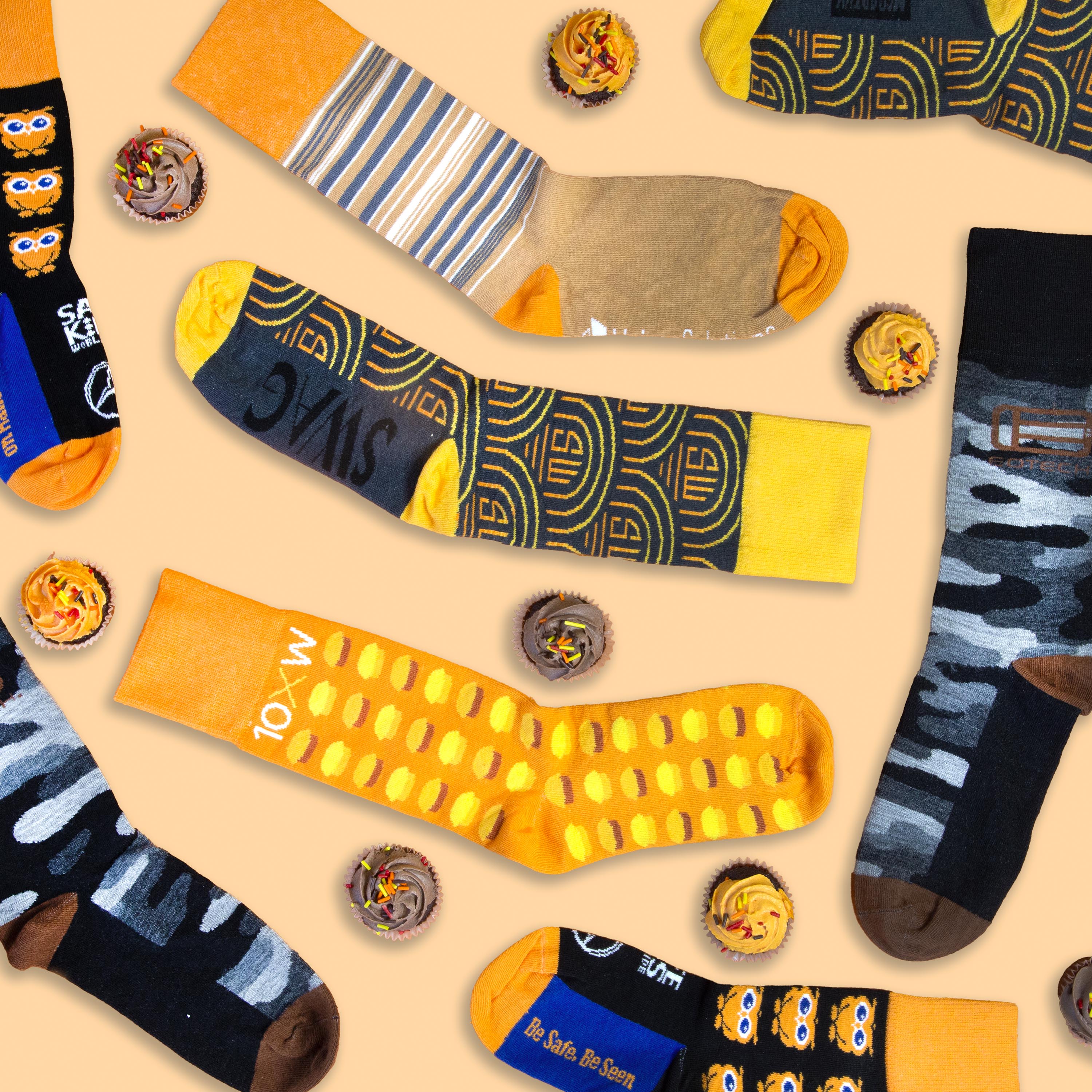 Synthetic Blend Halloween Socks - Spooky Comfort for Trick-or-Treating - American Made 1