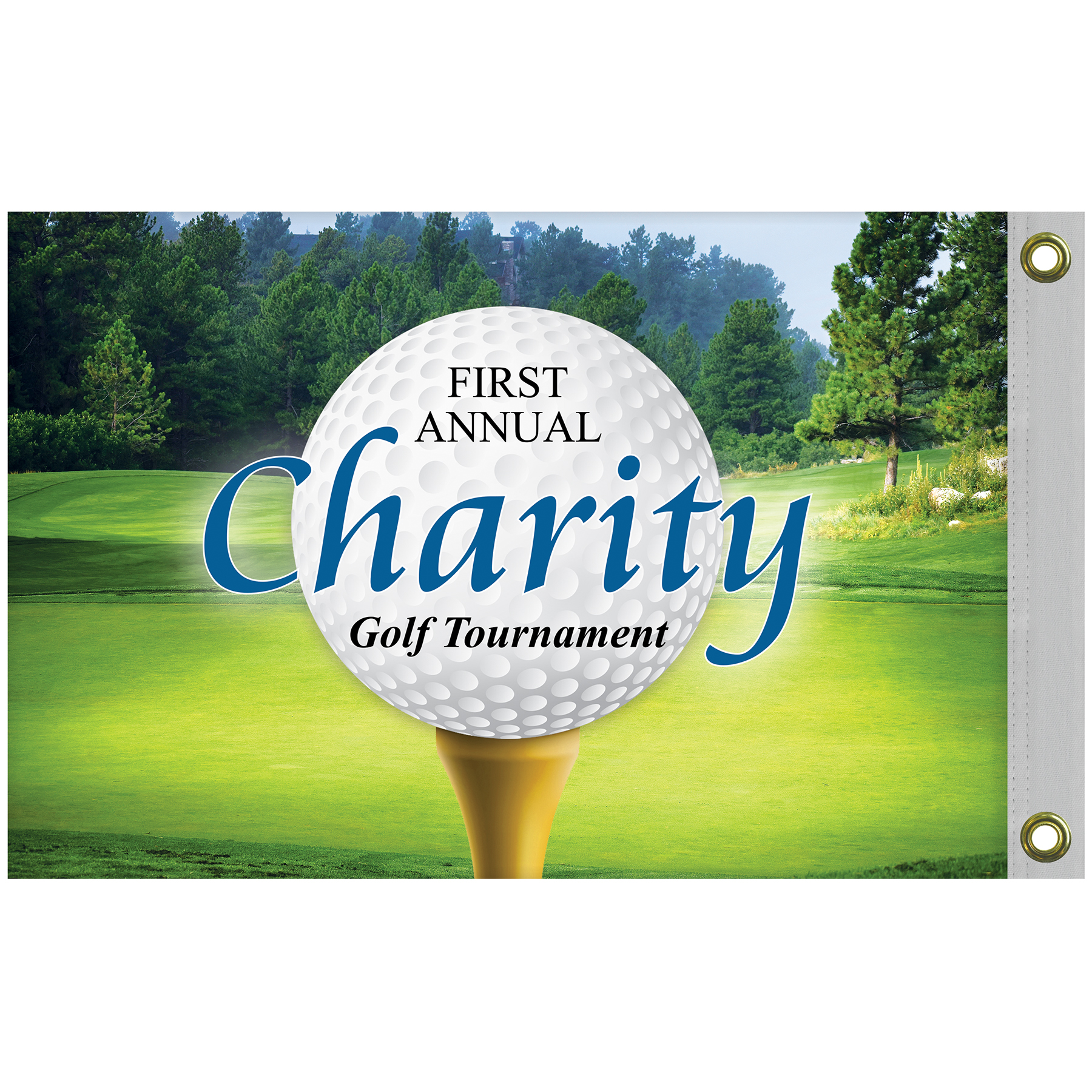 16" x 24" Standard Digitally Printed Double Sided Knit Poly Flag 12