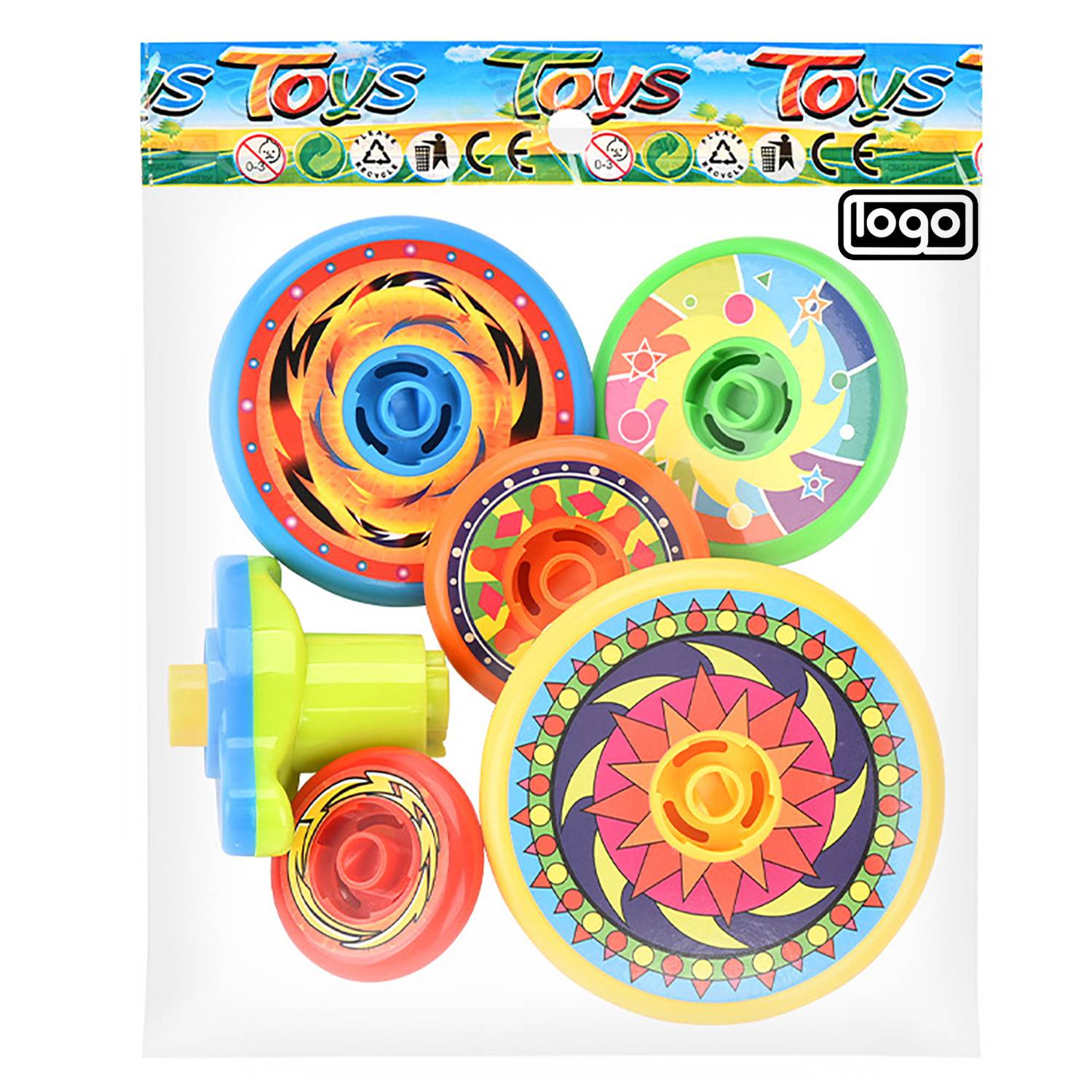 Kids 5 Layer Stacking Spinning Top Toy 6