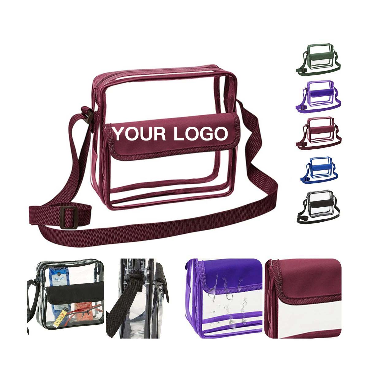 Single Shoulder Makeup Bag with Strap 2