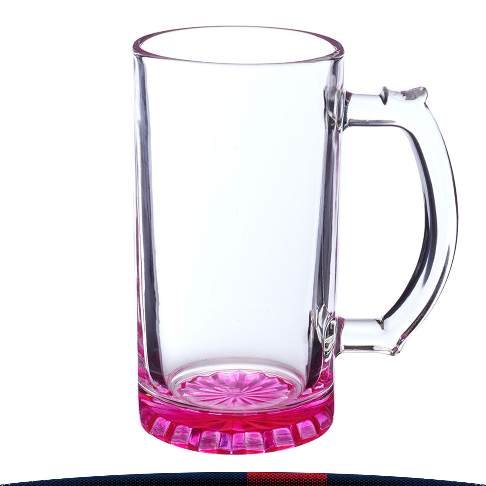 16 oz. Multicolored Bottom Beer Glasses 4