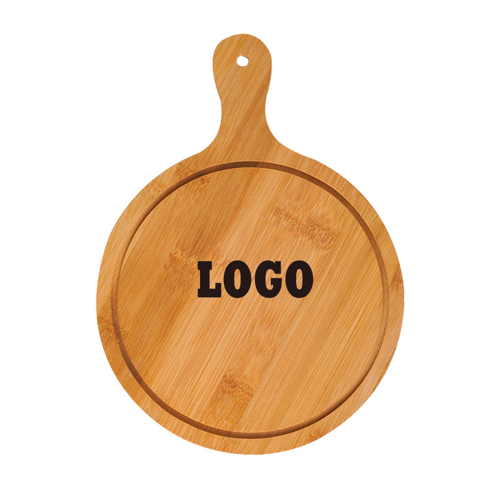 9" Circular Bamboo Round Cutting Pizza Board 3