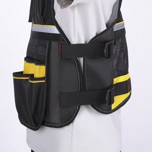 Multi-Functional Pocket Overall Reflective Tool Vest 5