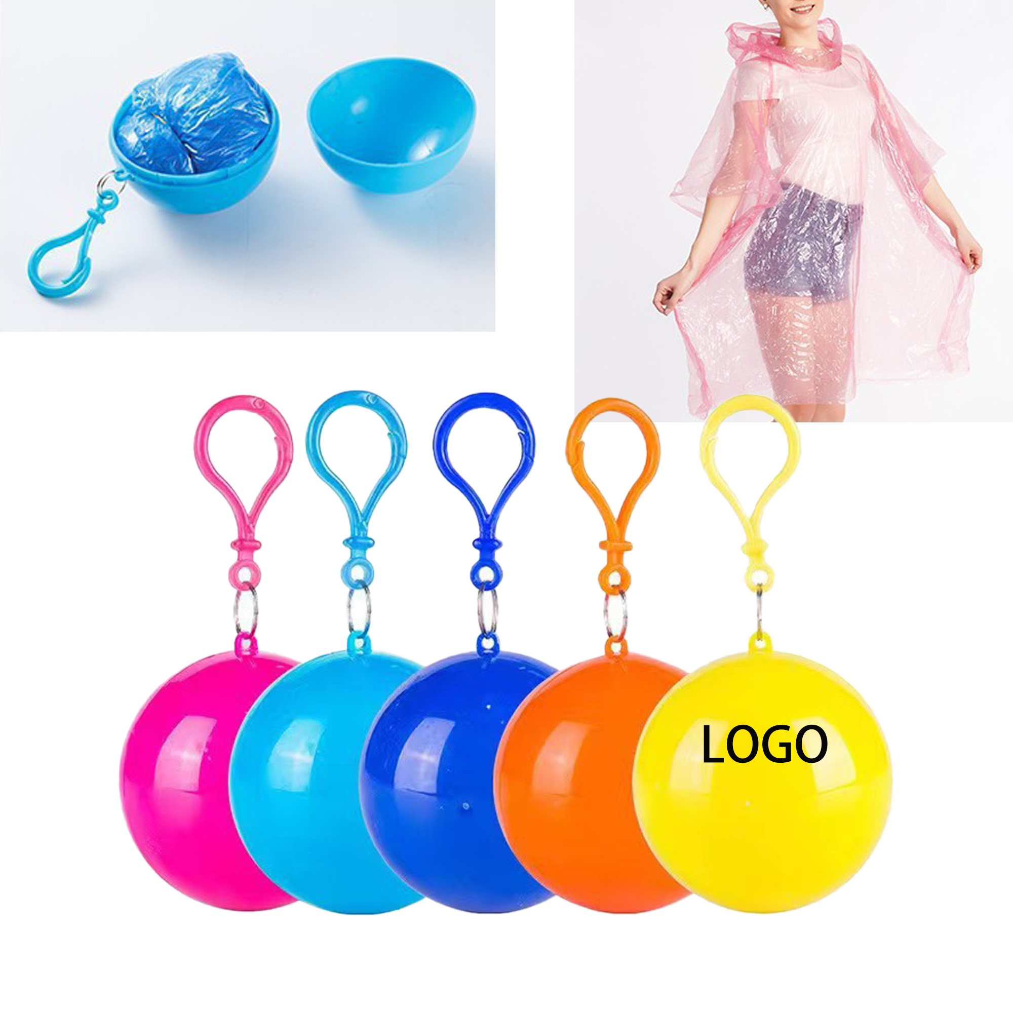 Disposable Rain Ponchos Emergency Clear Poncho 2