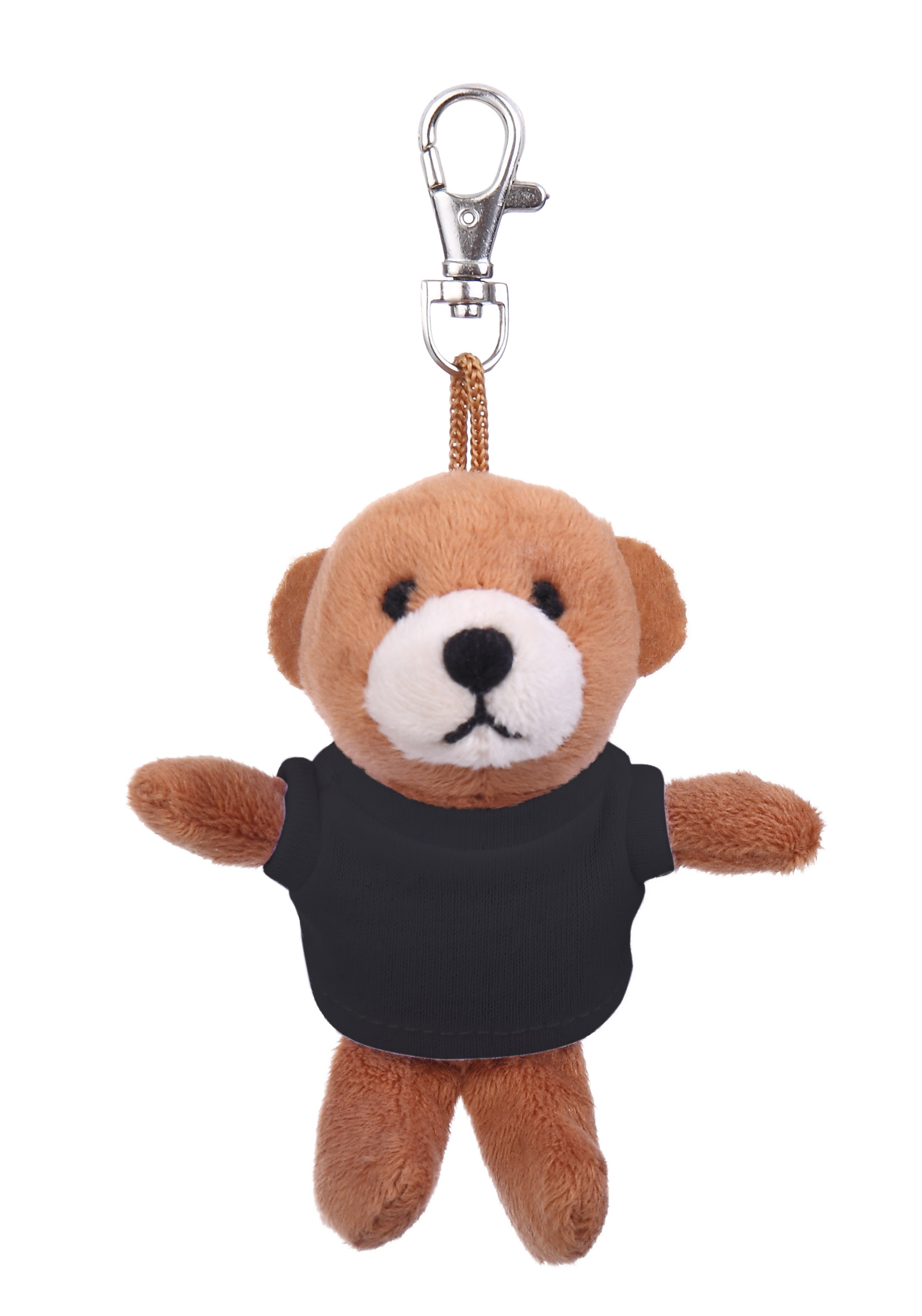 Soft Plush Brown Bear Keychain with Tee 15