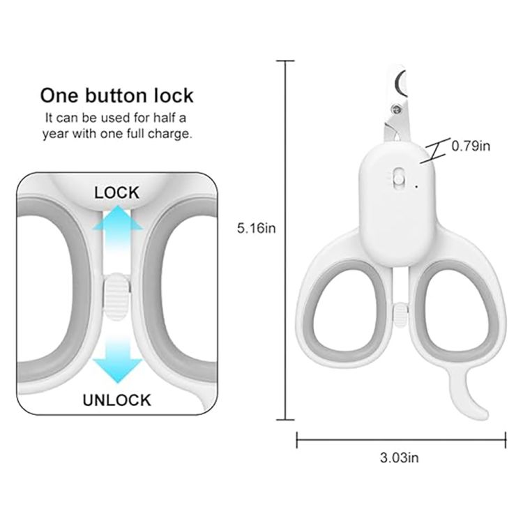 Pet Nail Clipper with LED Light 3