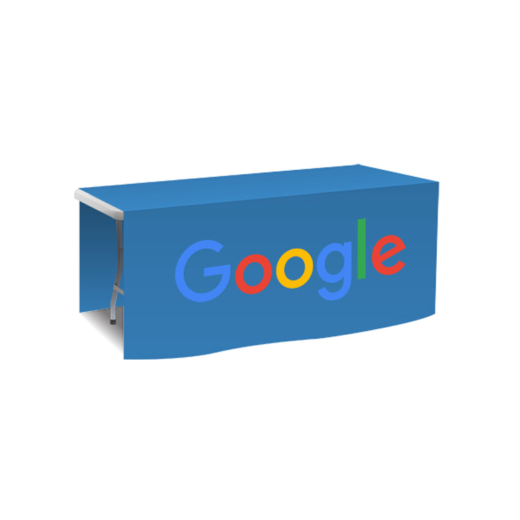 72 in. x 88 in. PolyKnit™ Table Drop (Full Color Logo) 20