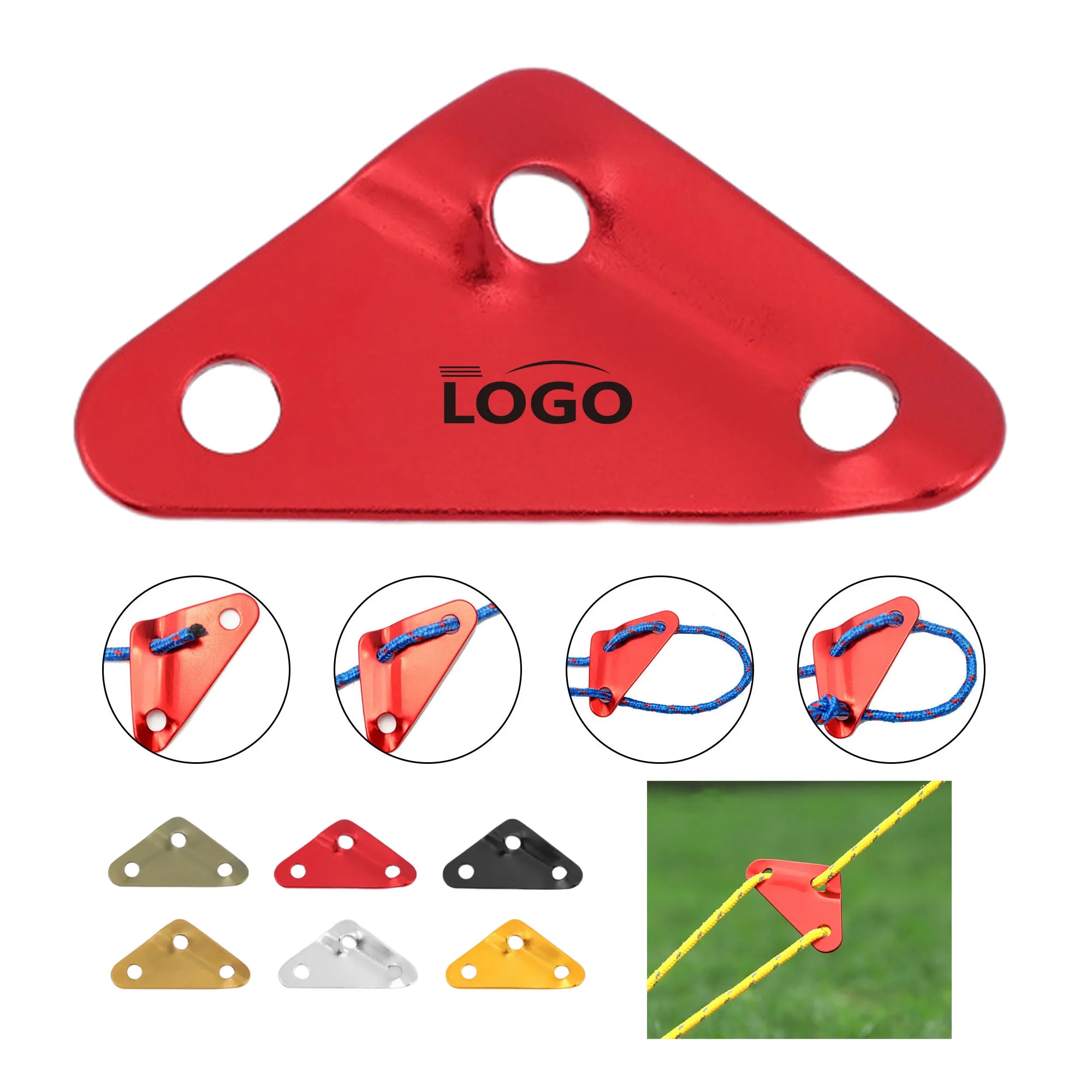 Durable Triangle Wind Rope Tent Buckle 3