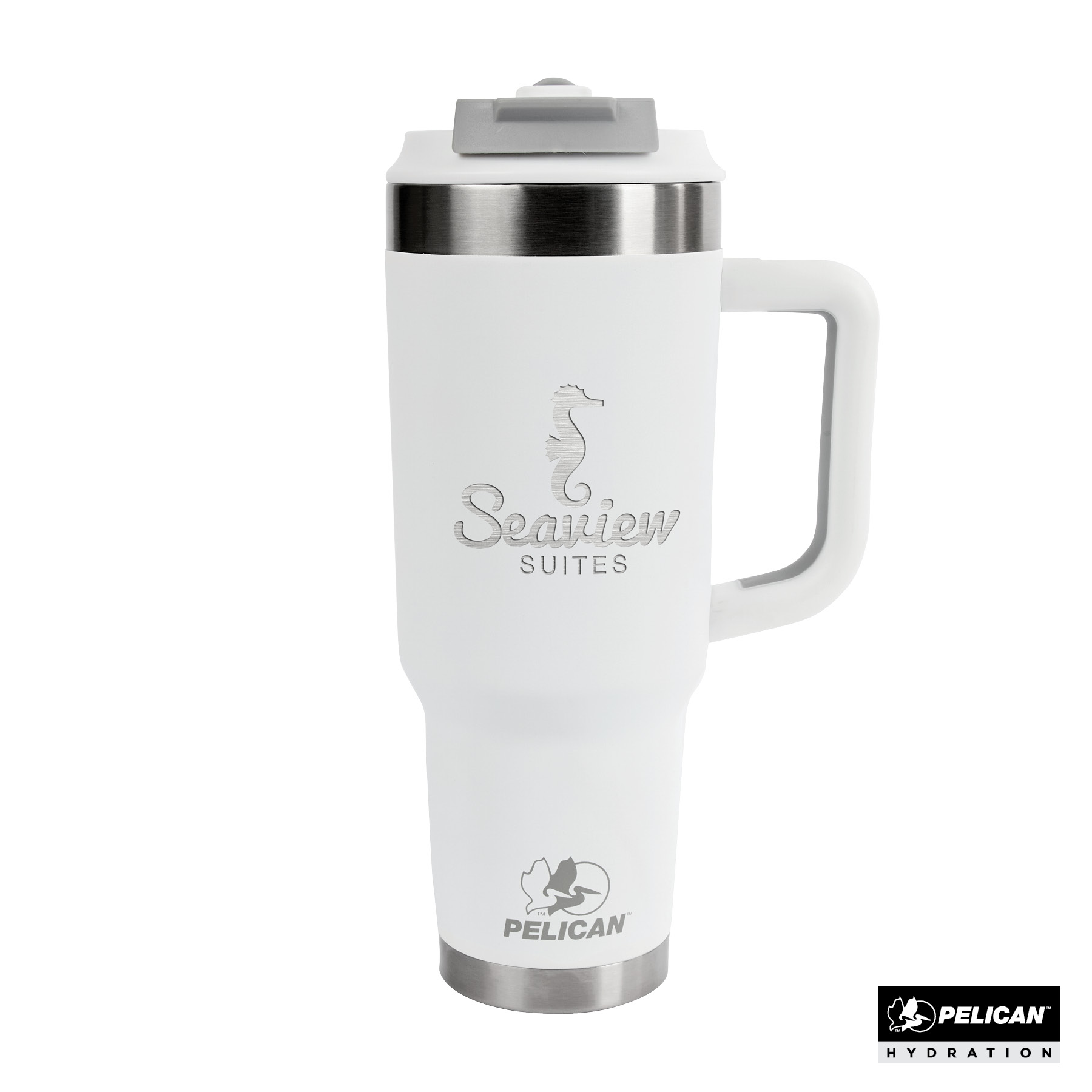 Pelican Porter™ Dual 40 oz. Dual Lid, Recycled Double Wall Stainless Steel Travel Tumbler 2