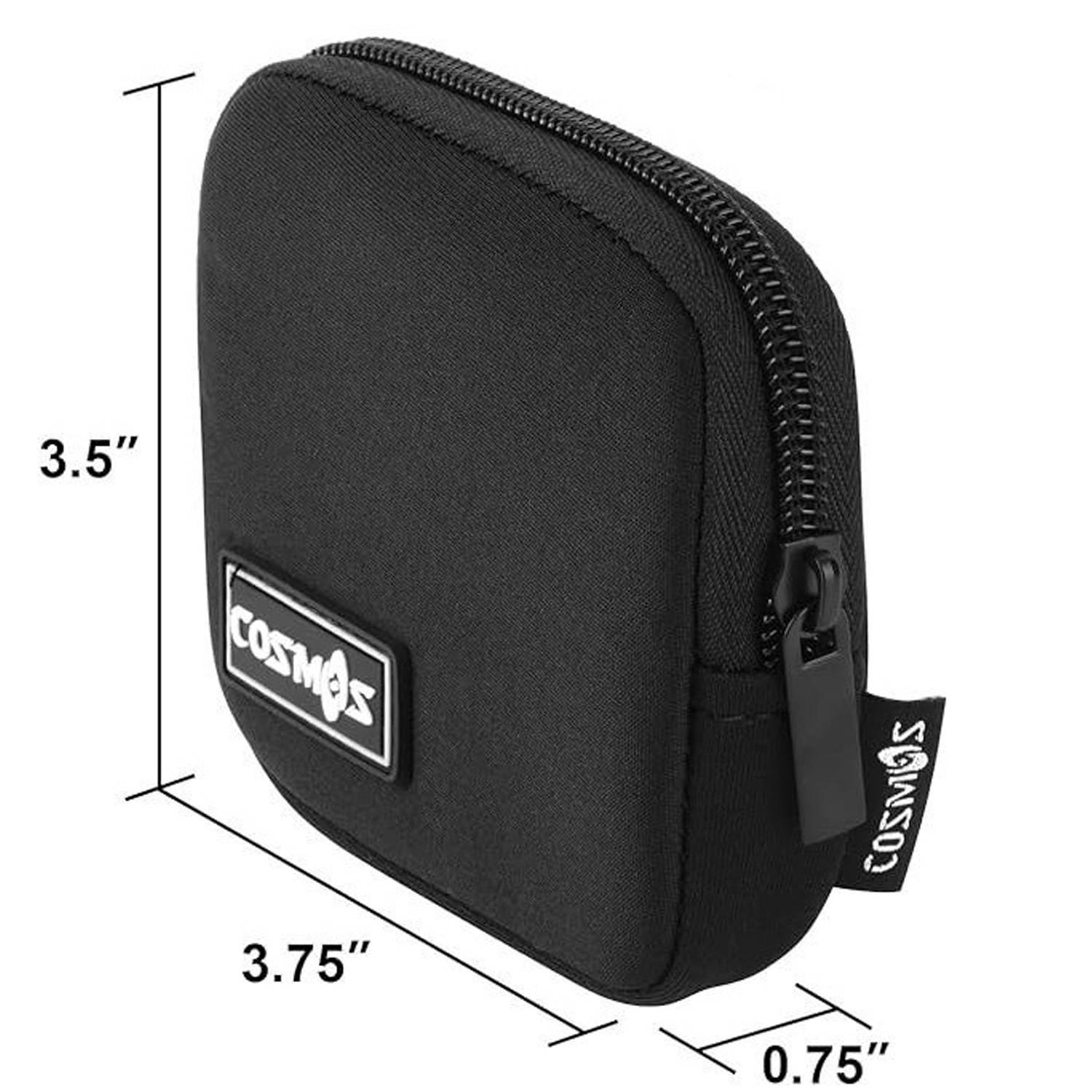 2 Pack Mini Neoprene Travel Pouches w/ Carabiner 2