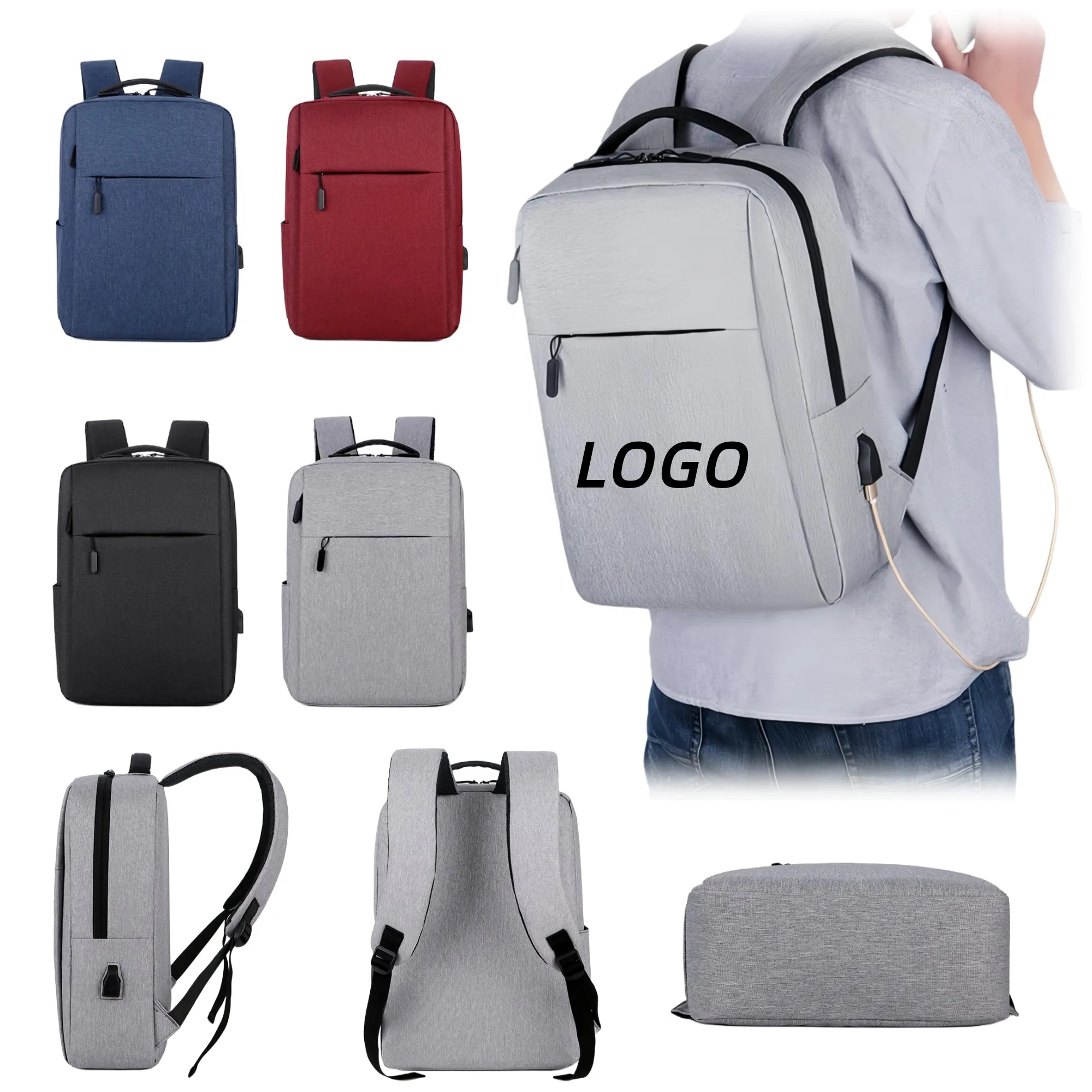 15.6 Inch Business Laptop Backpack With USB Port 2