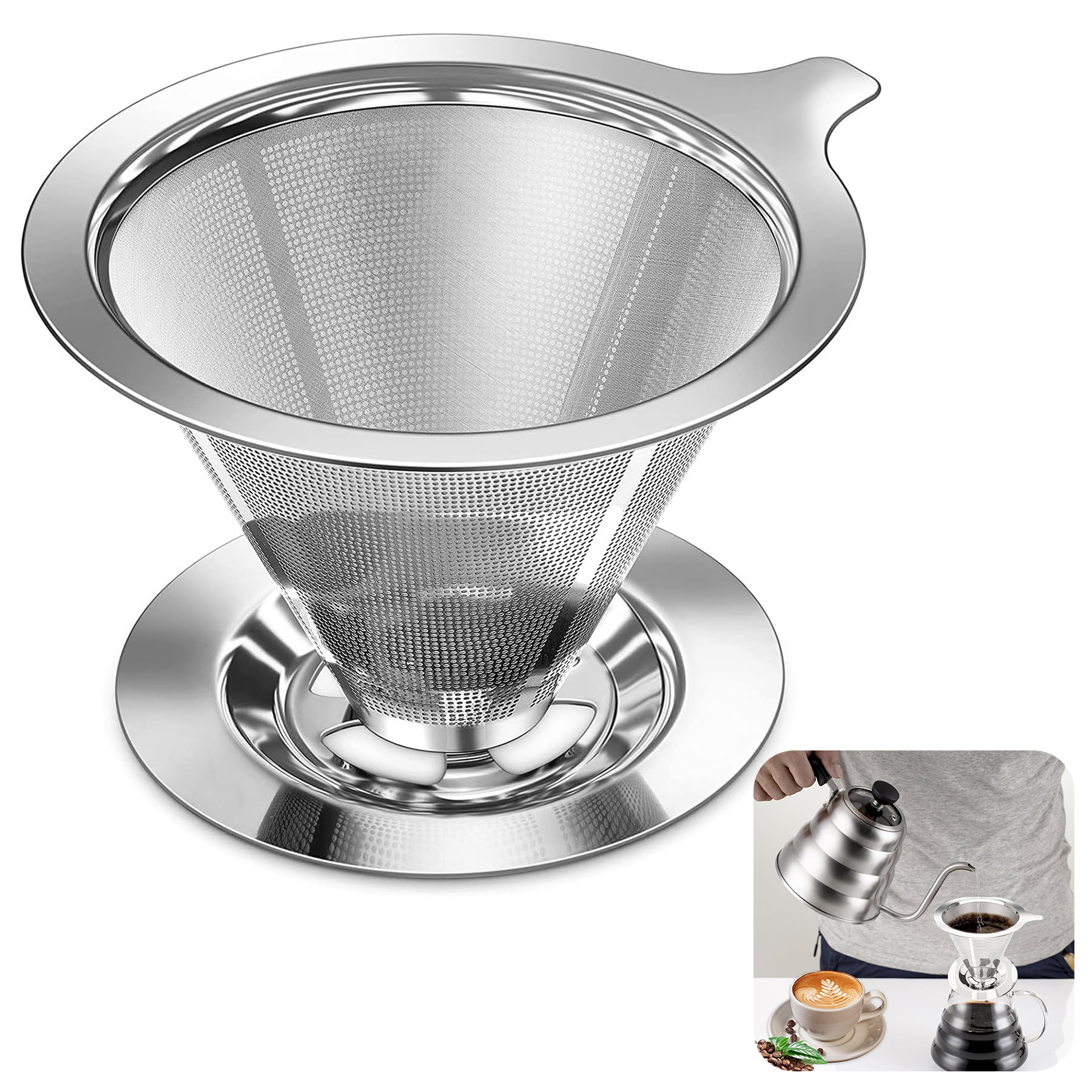Manual Reusable Cone Filter 1