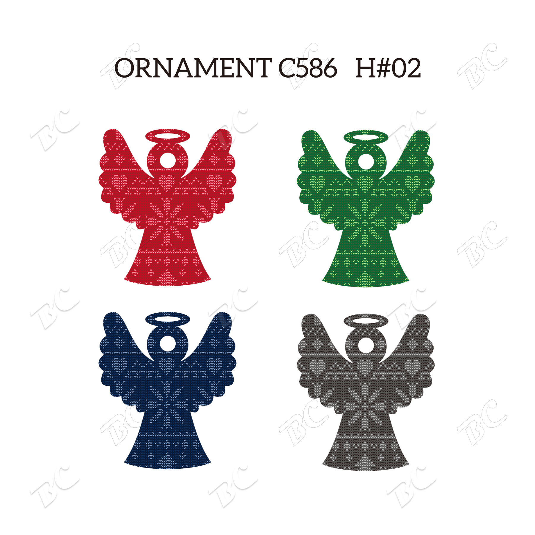 Free Shipping Full Color Christmas Ornament - Angel 14