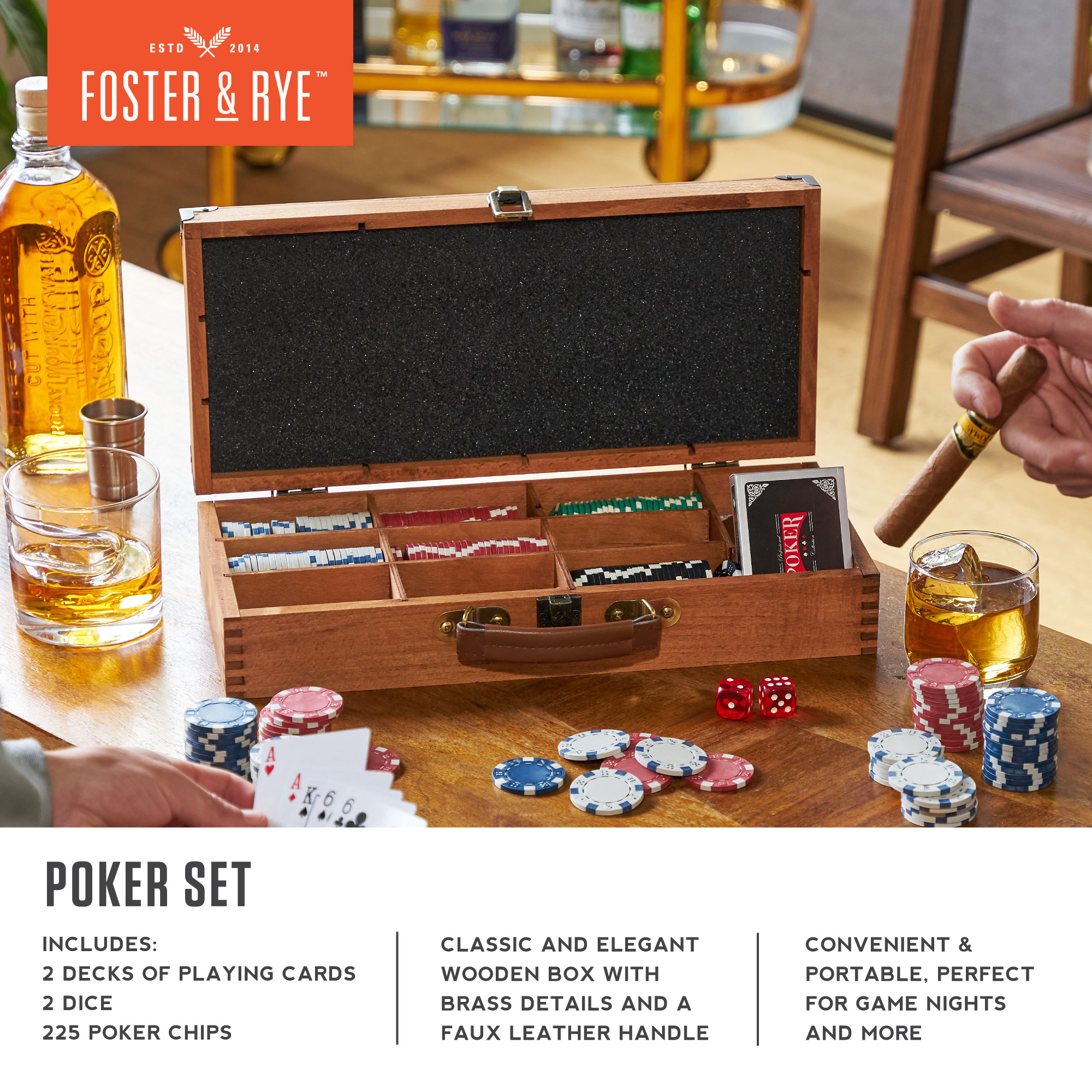 Foster & Rye® Poker Set 1