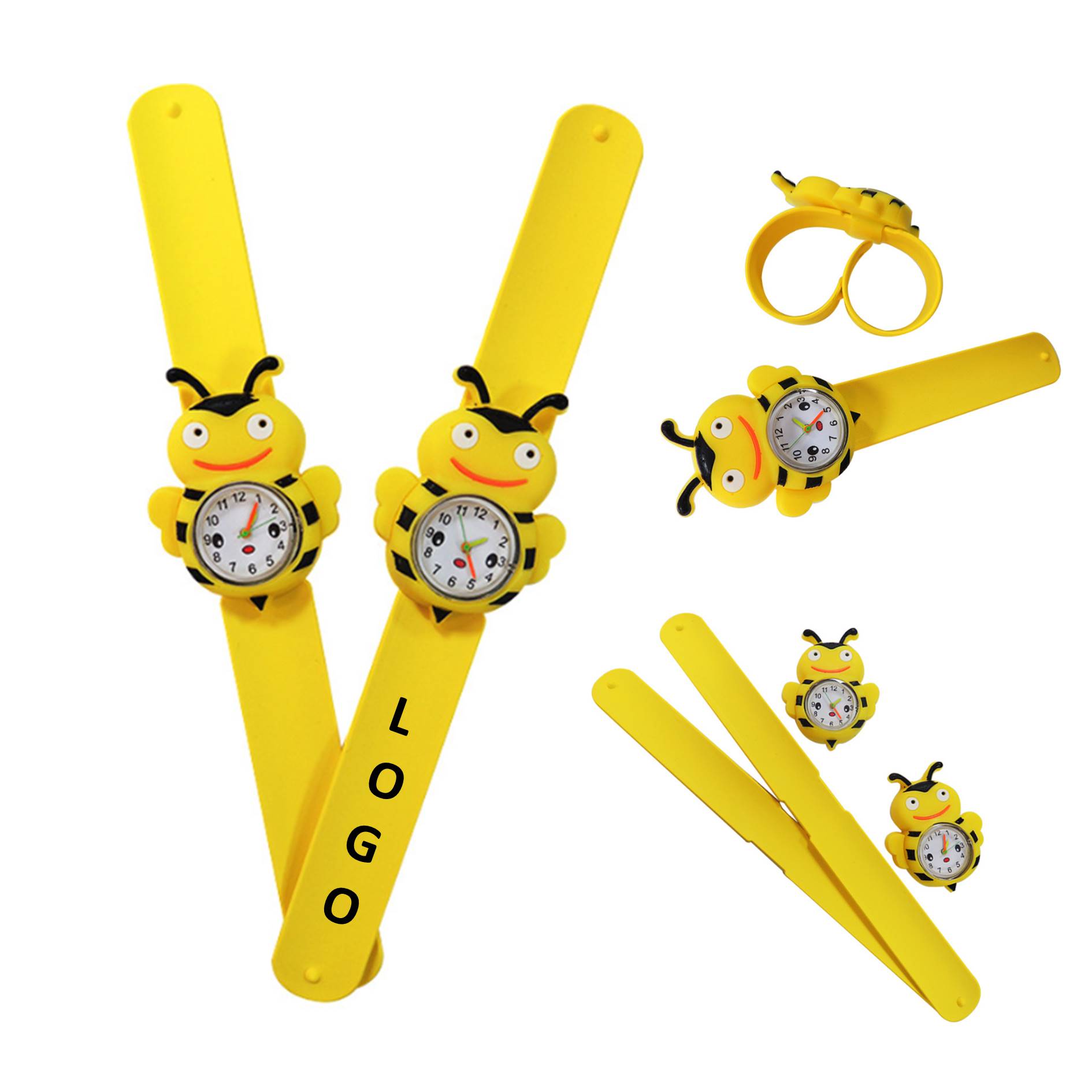 Bee Shape Cartoon Slap Watch For Kids 1