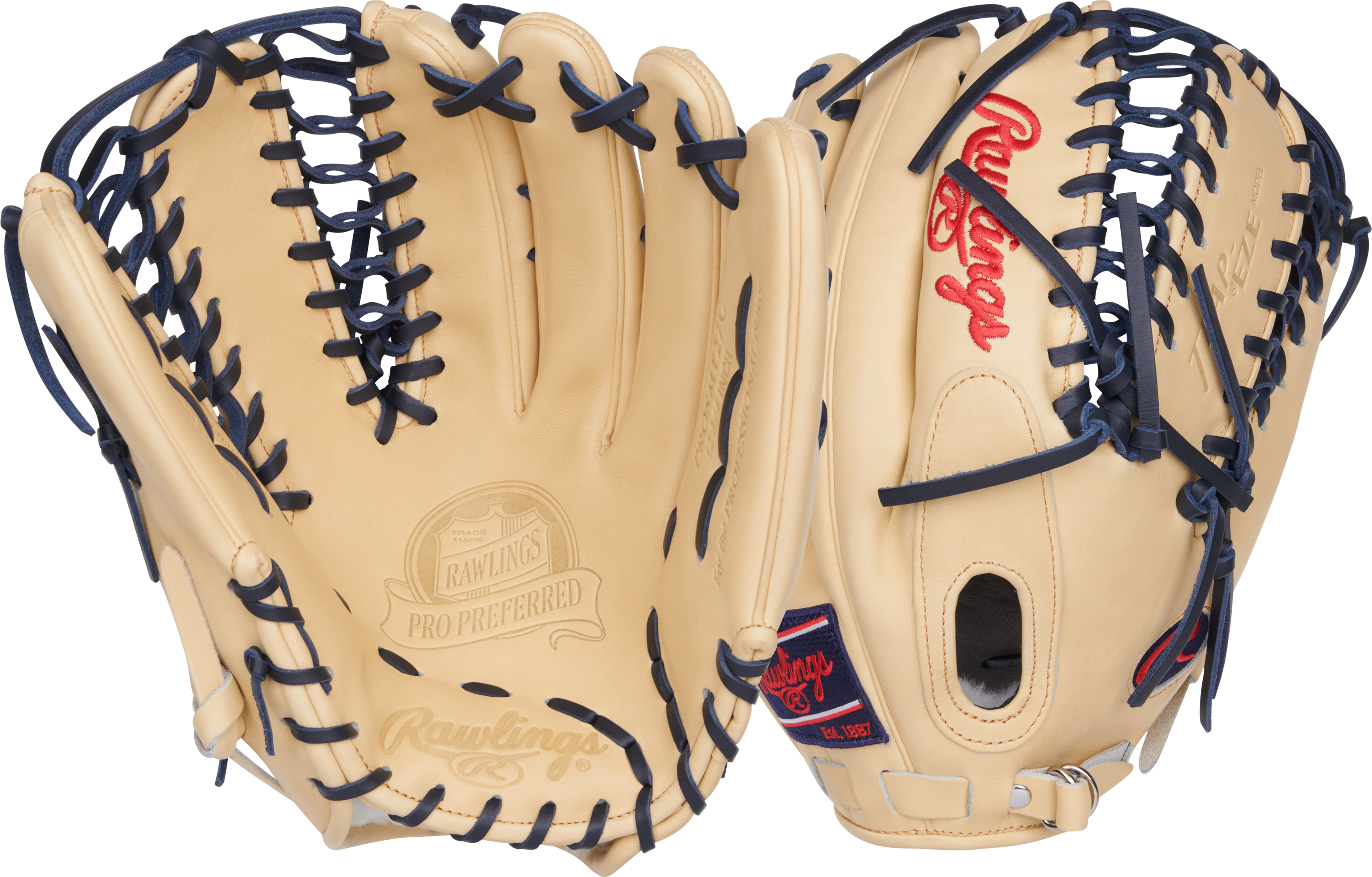 Rawlings Pro Preferred 12.75 in Baseball  Glove, Outfield 1