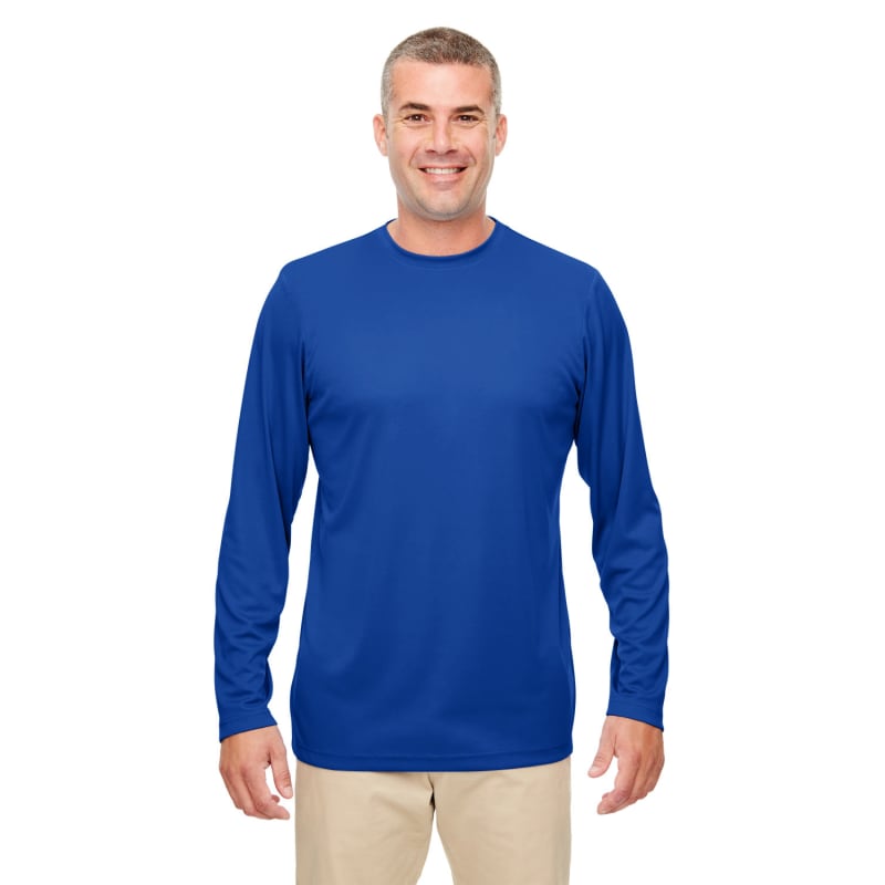 UltraClub Men's Cool & Dry Performance Long-Sleeve Top 7