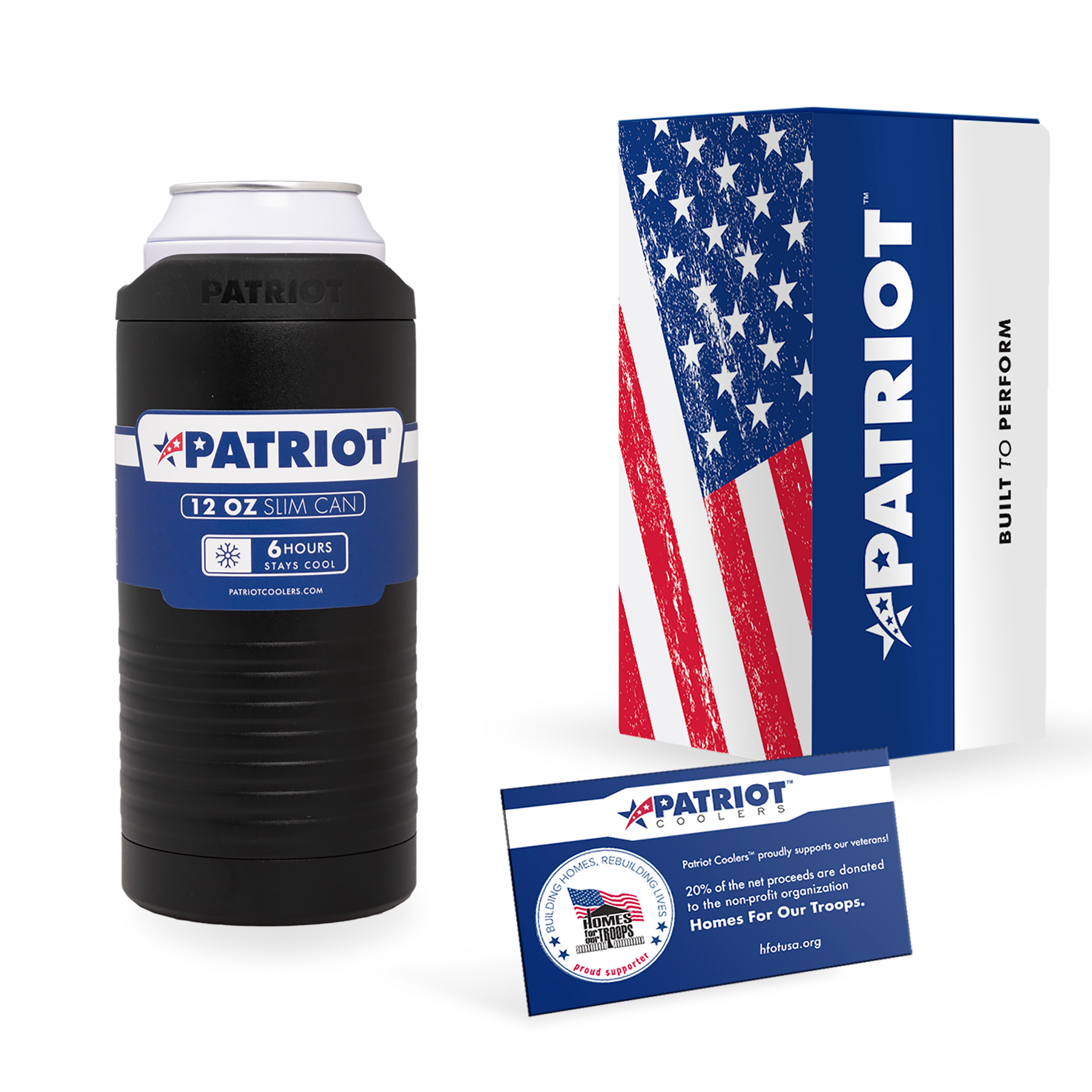Patriot Slim Can 12oz 35
