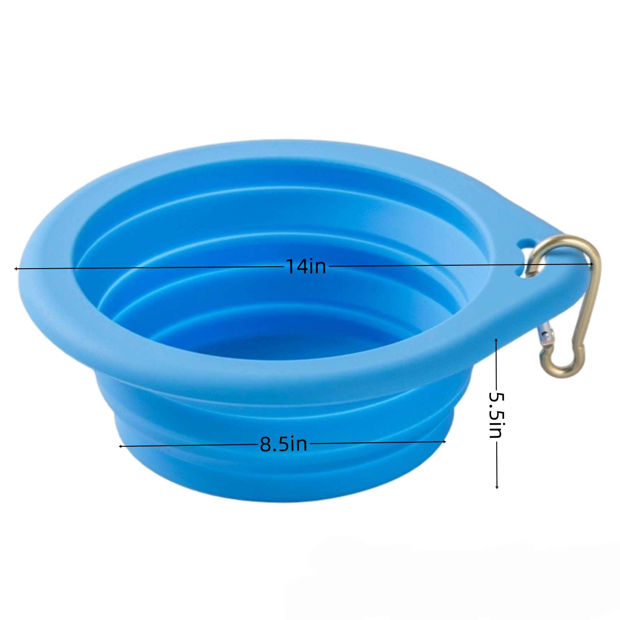 Silicone Custom Folding Dog Bowl 3