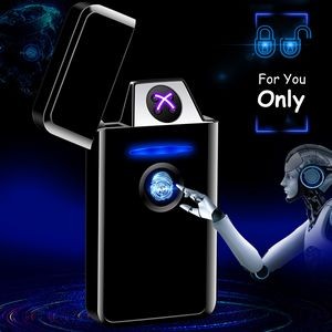 Modern Electric Arc Lighter With Top Fingerprint ID Touch Activation 16