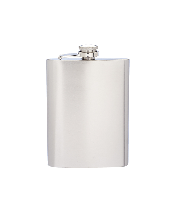 Union Printed - 8 oz. Verano Stainless Steel Hip Flask 5