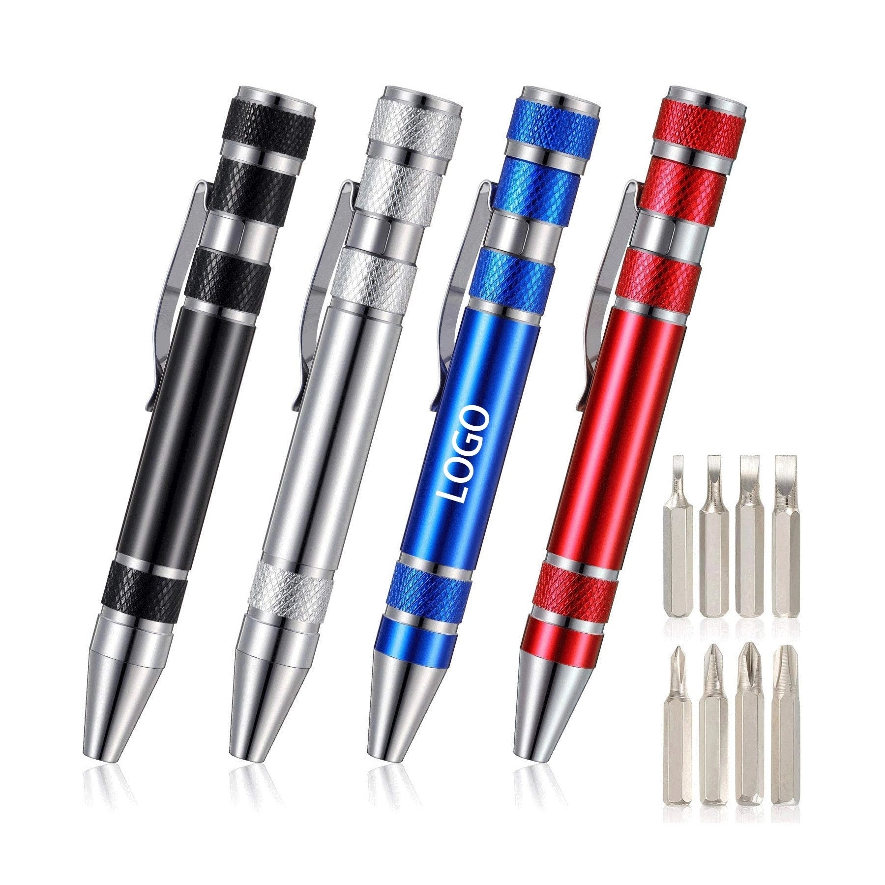 8-in-1 Aluminum Tool Pen With Screwdriver 1
