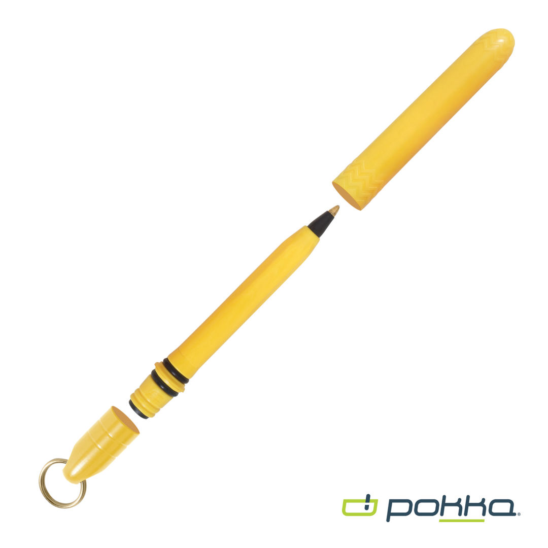 Pokka® Pocket Pen w/Dock & Gold Keyring 62