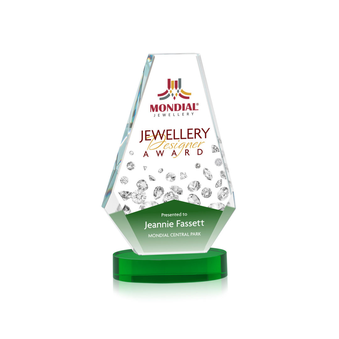 Kingsley VividPrint™ Award on Alberton Base - Green 2