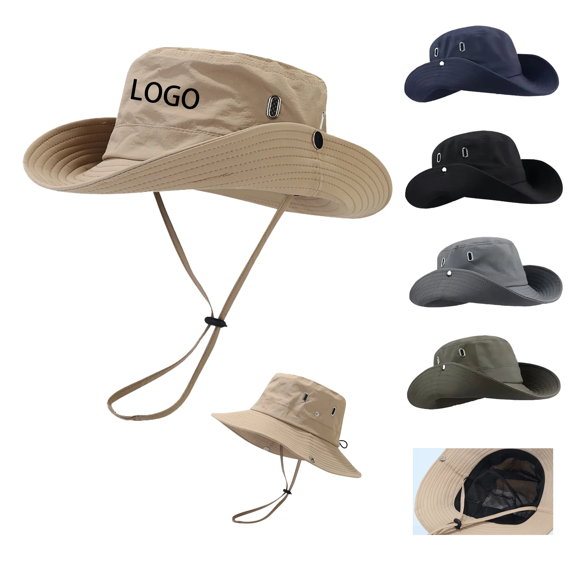 MOQ50 3 inch-Wide-Brim Sun Hat 3