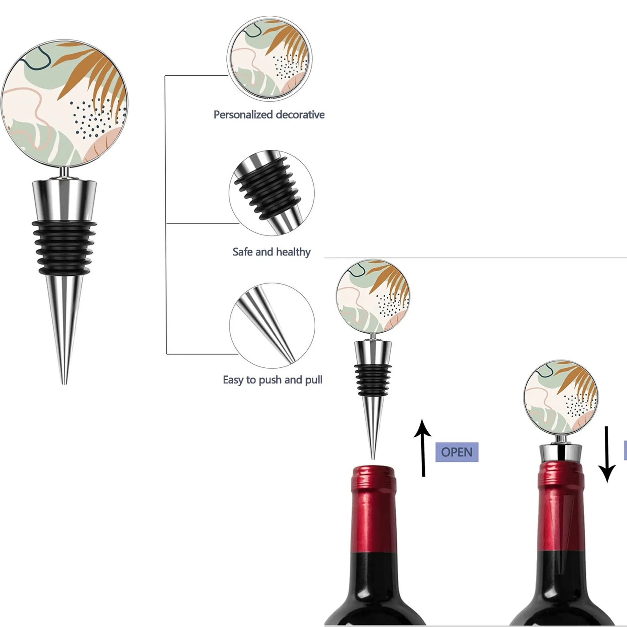 Wine Bottle Champagne Stopper Bar Accessories 3