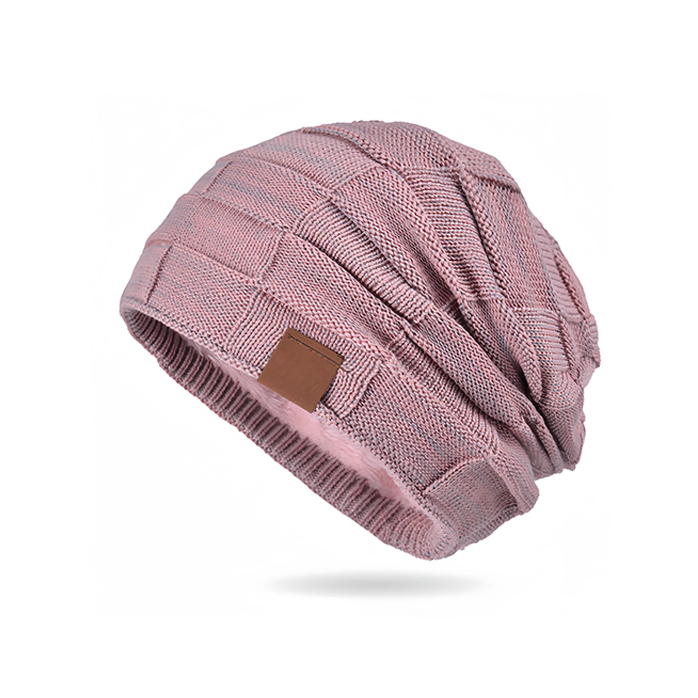 Wool Autumn/Winter Mixed Color Versatile Knitted Hat 6